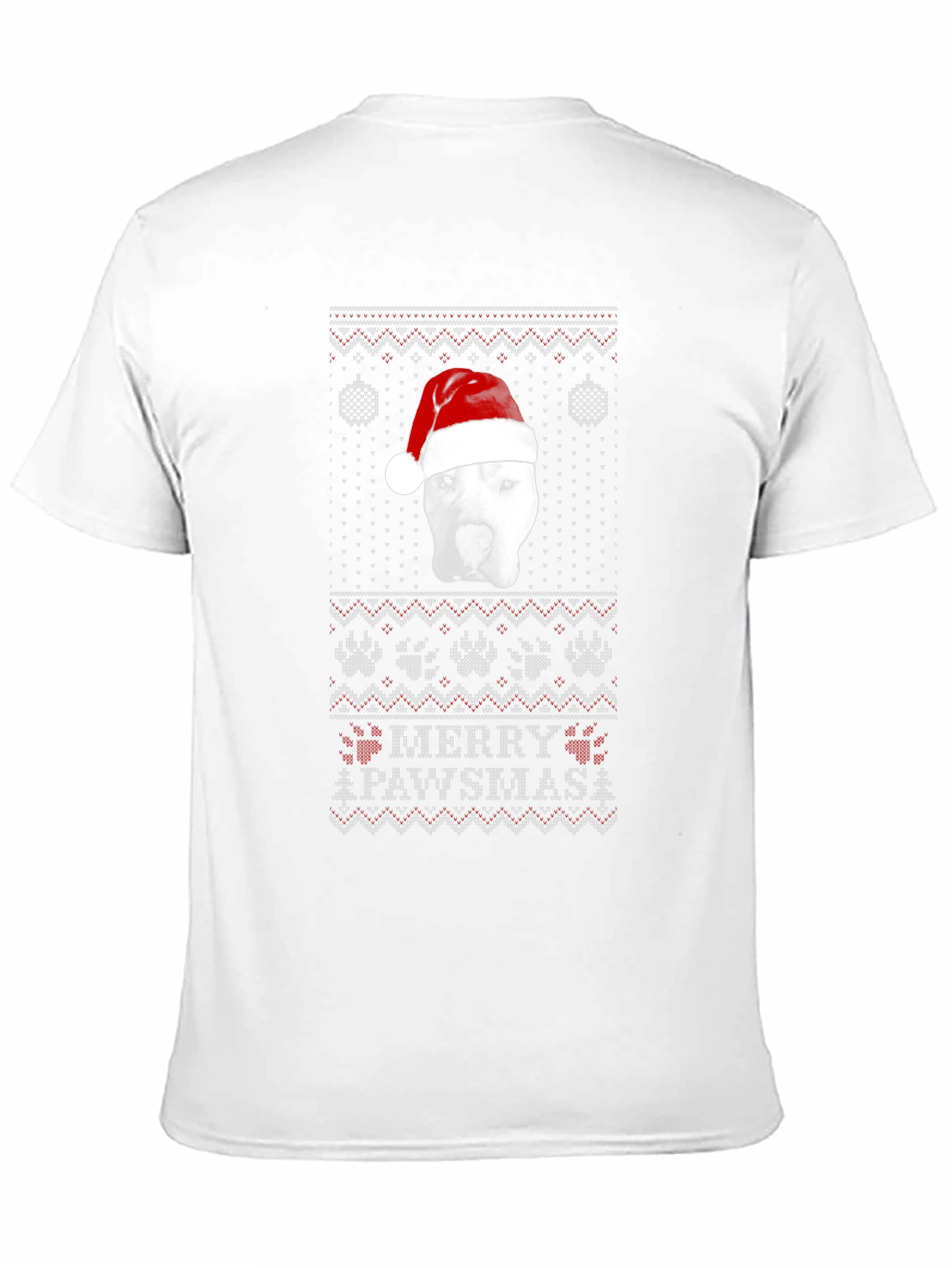 Merry Pawsmas Dog Christmas Sweater T-Shirt