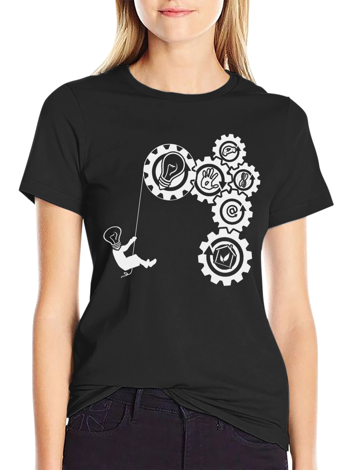 Gear Up Your Style: Black Graphic Tee