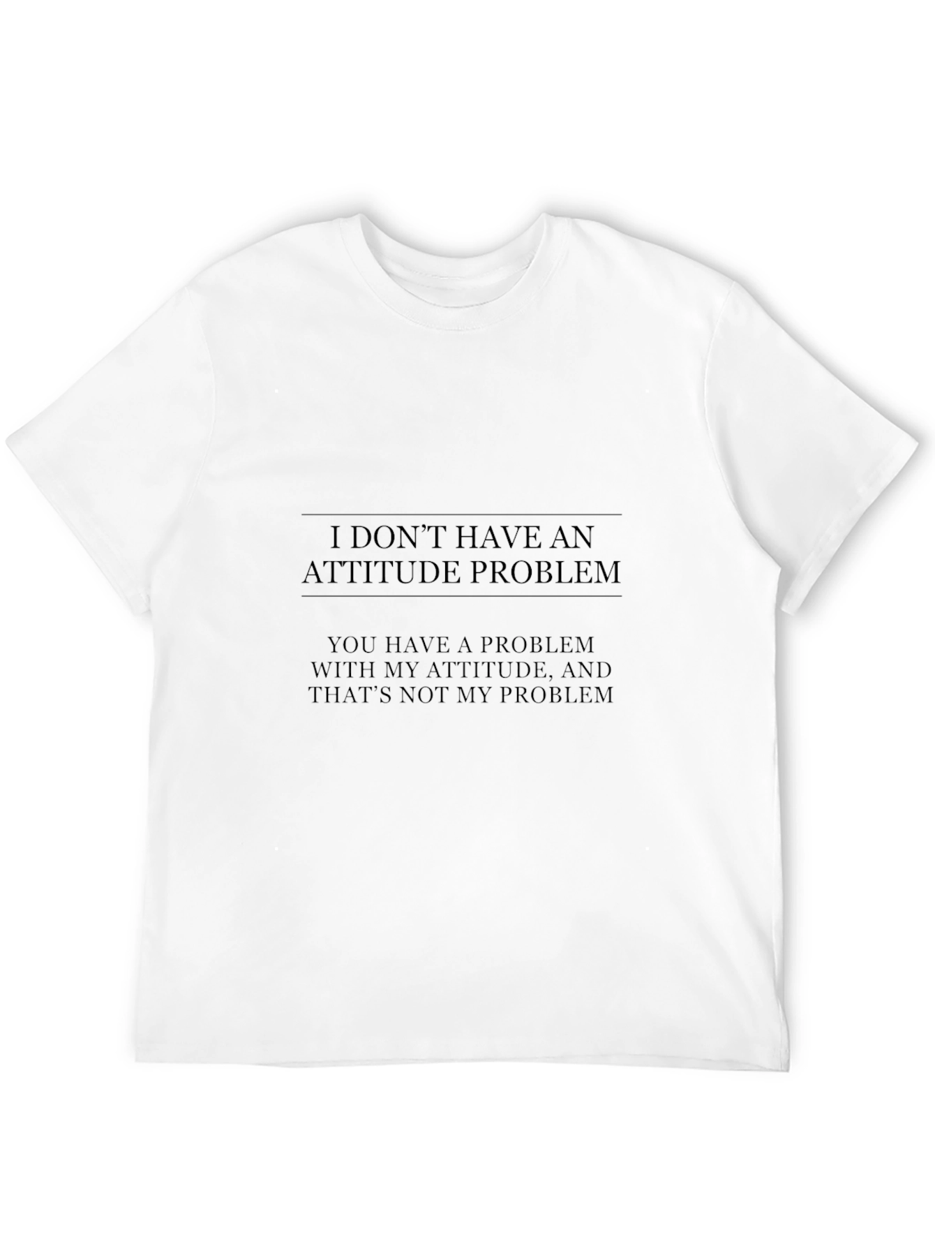 Attitude Statement Graphic T-Shirt - Black