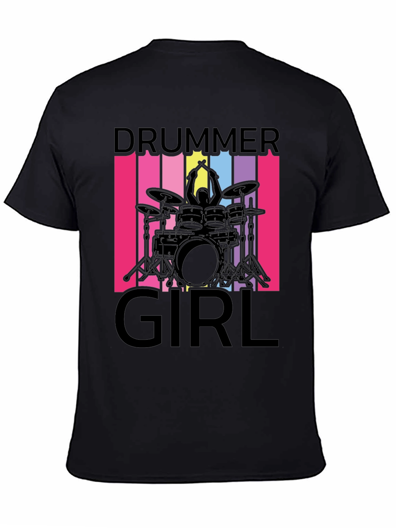 Drummer Girl T-Shirt - Music Lover Tee