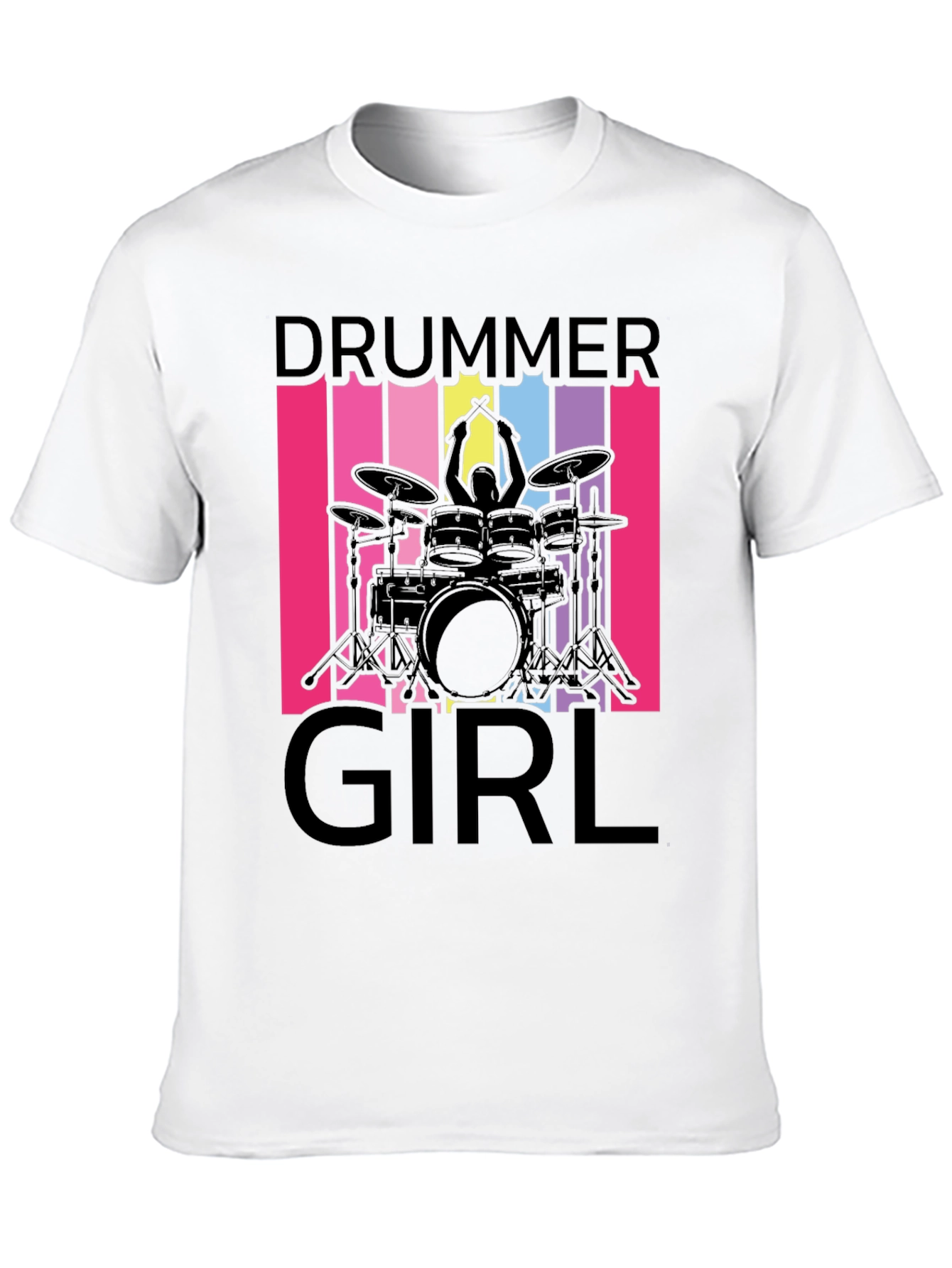 Drummer Girl T-Shirt - Music Lover Tee