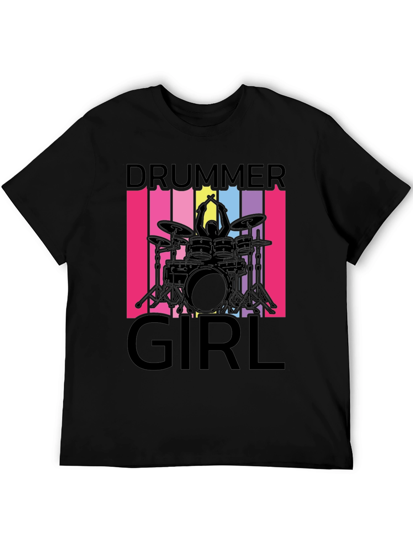 Drummer Girl T-Shirt - Music Lover Tee