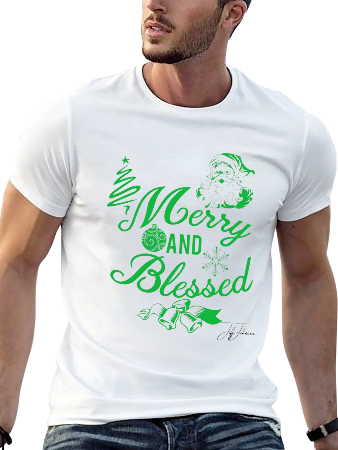 Merry and Blessed Graphic Tee