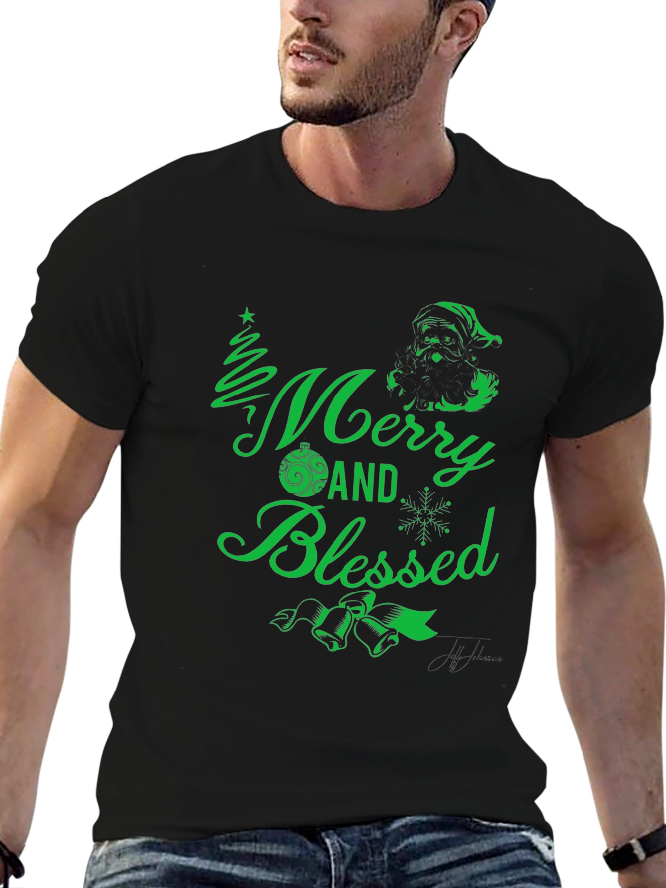Merry and Blessed Graphic Tee