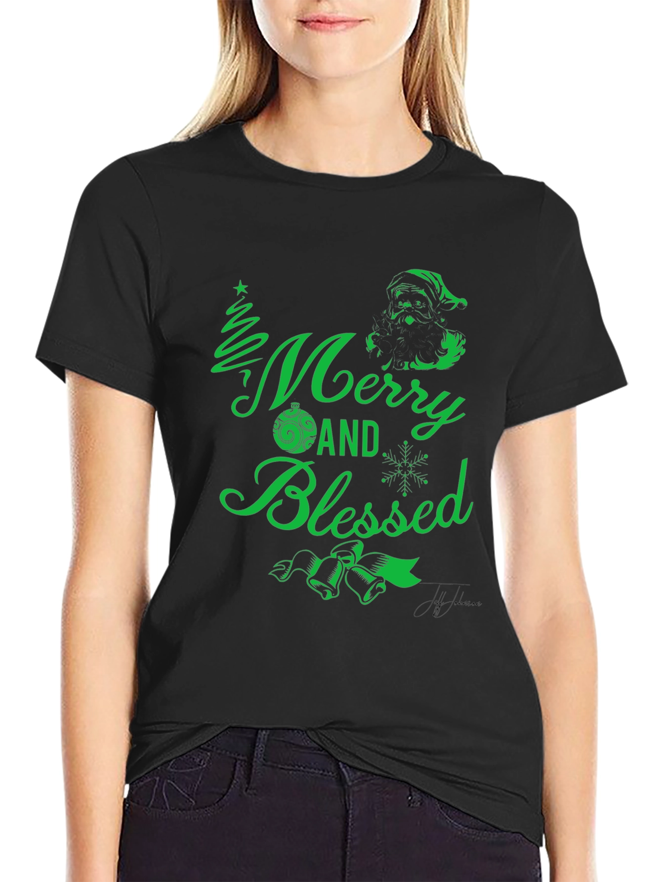 Merry and Blessed Graphic Tee
