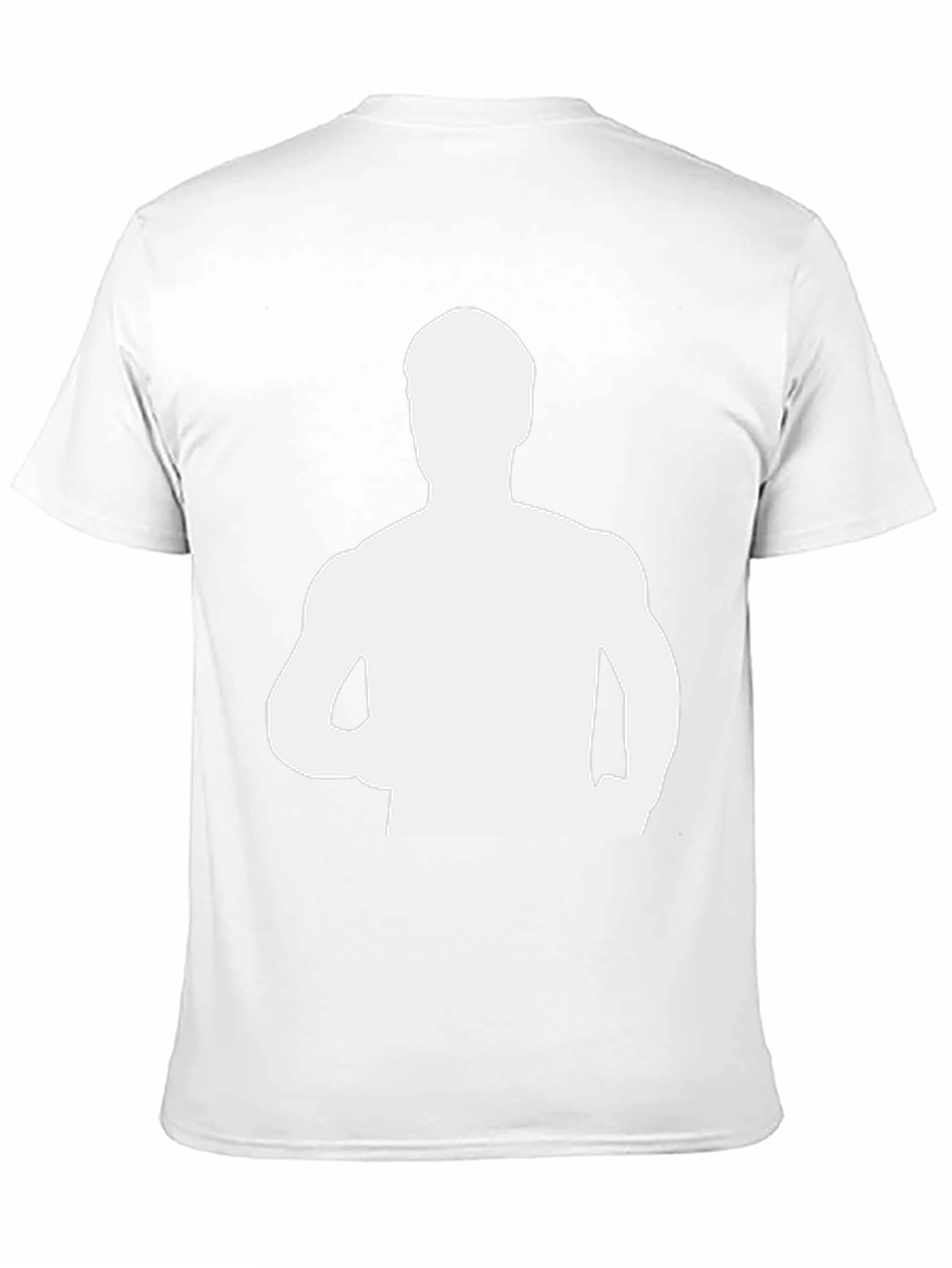 Mens Black T-Shirt with Figure Graphic