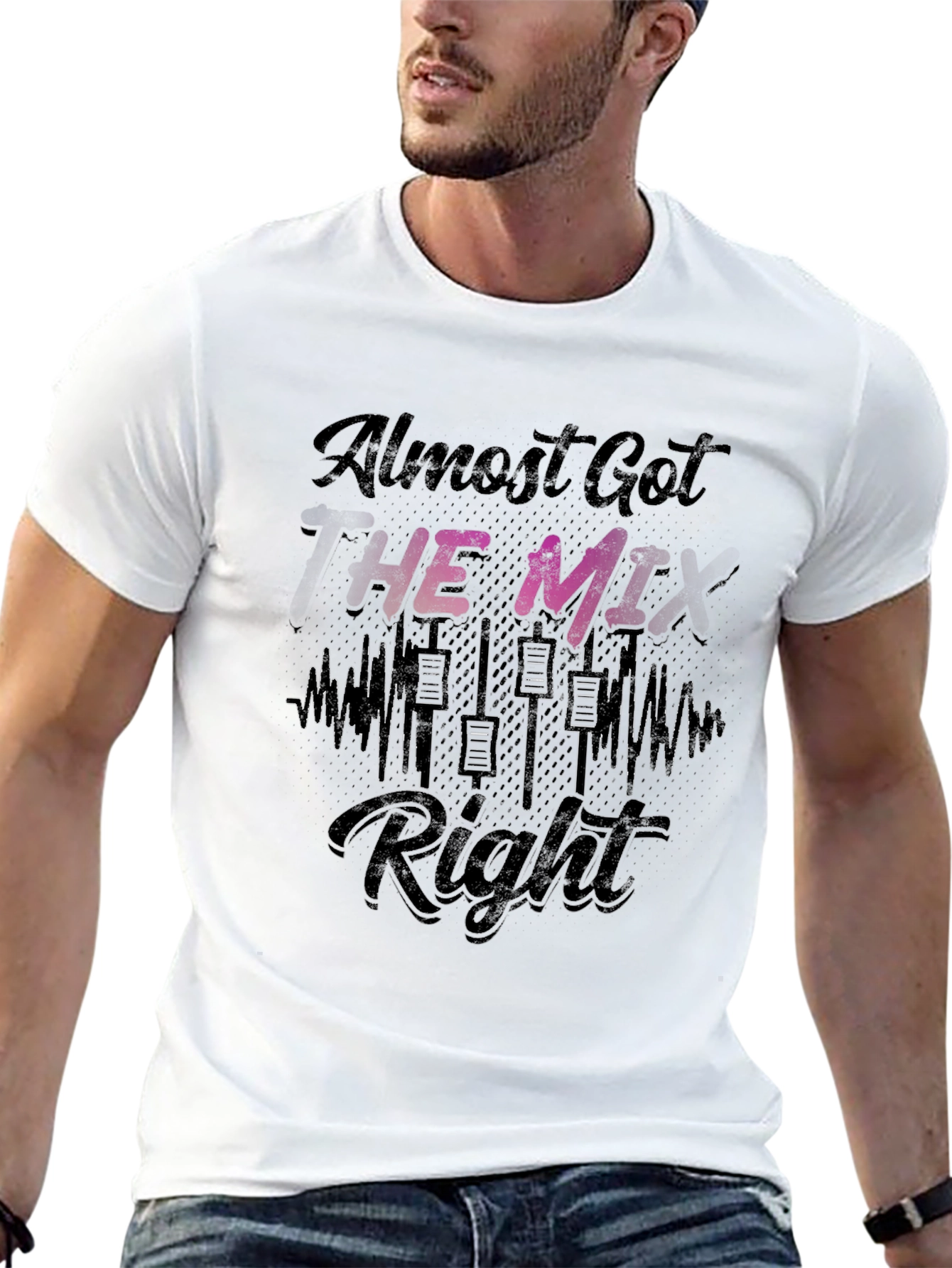 Almost Got the Mix Right T-Shirt - Black