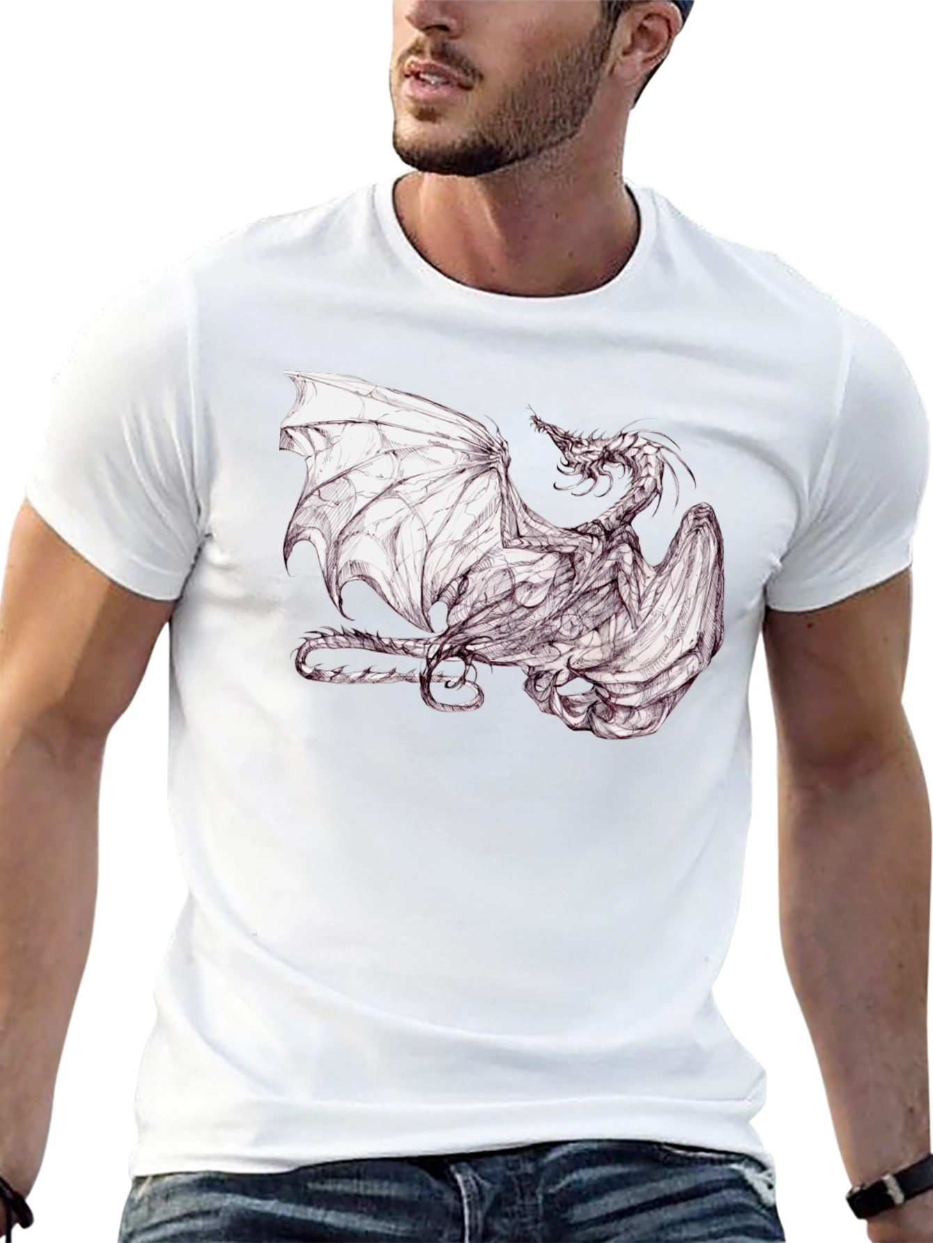 Dragon Graphic T-Shirt - Fantasy Tee