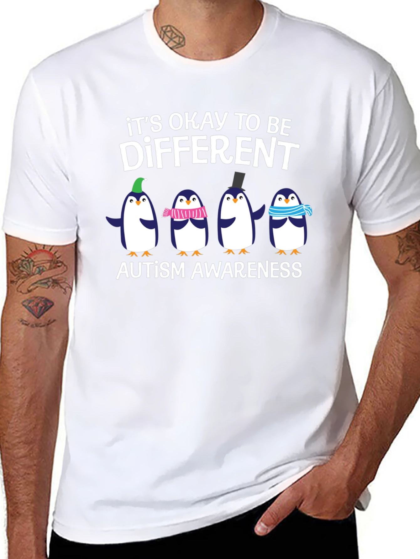 Autism Awareness Penguins T-Shirt