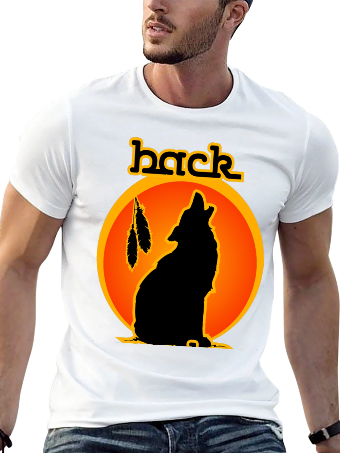 Wolf Silhouette Graphic Tee