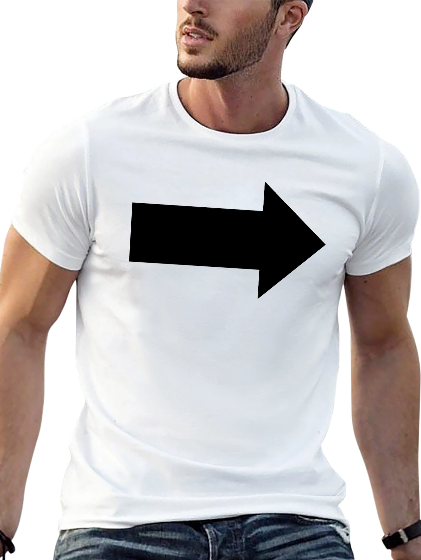 Right Arrow Graphic T-Shirt