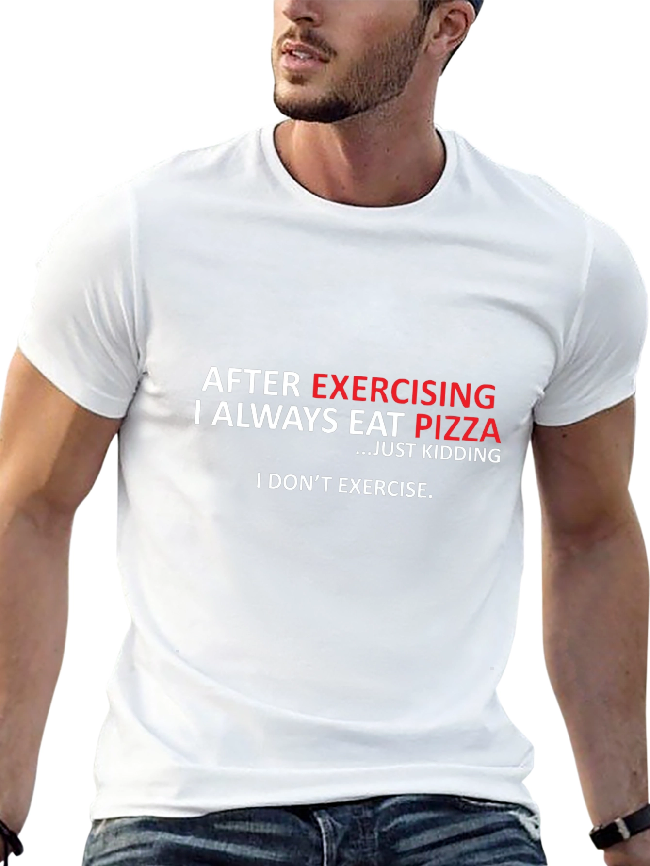 Funny Exercise Pizza T-Shirt
