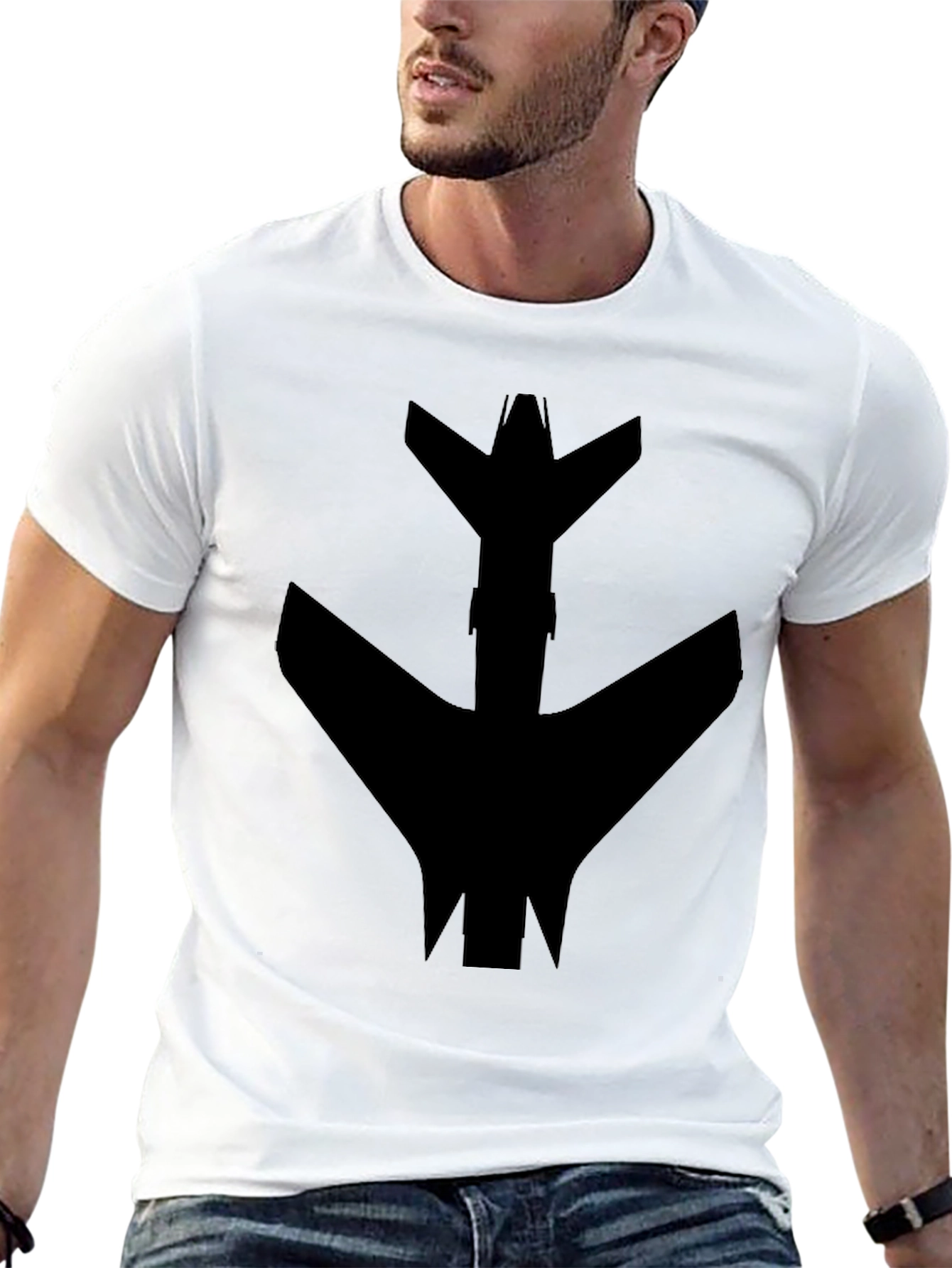 Black Airplane Graphic Tee - Pilot Inspired