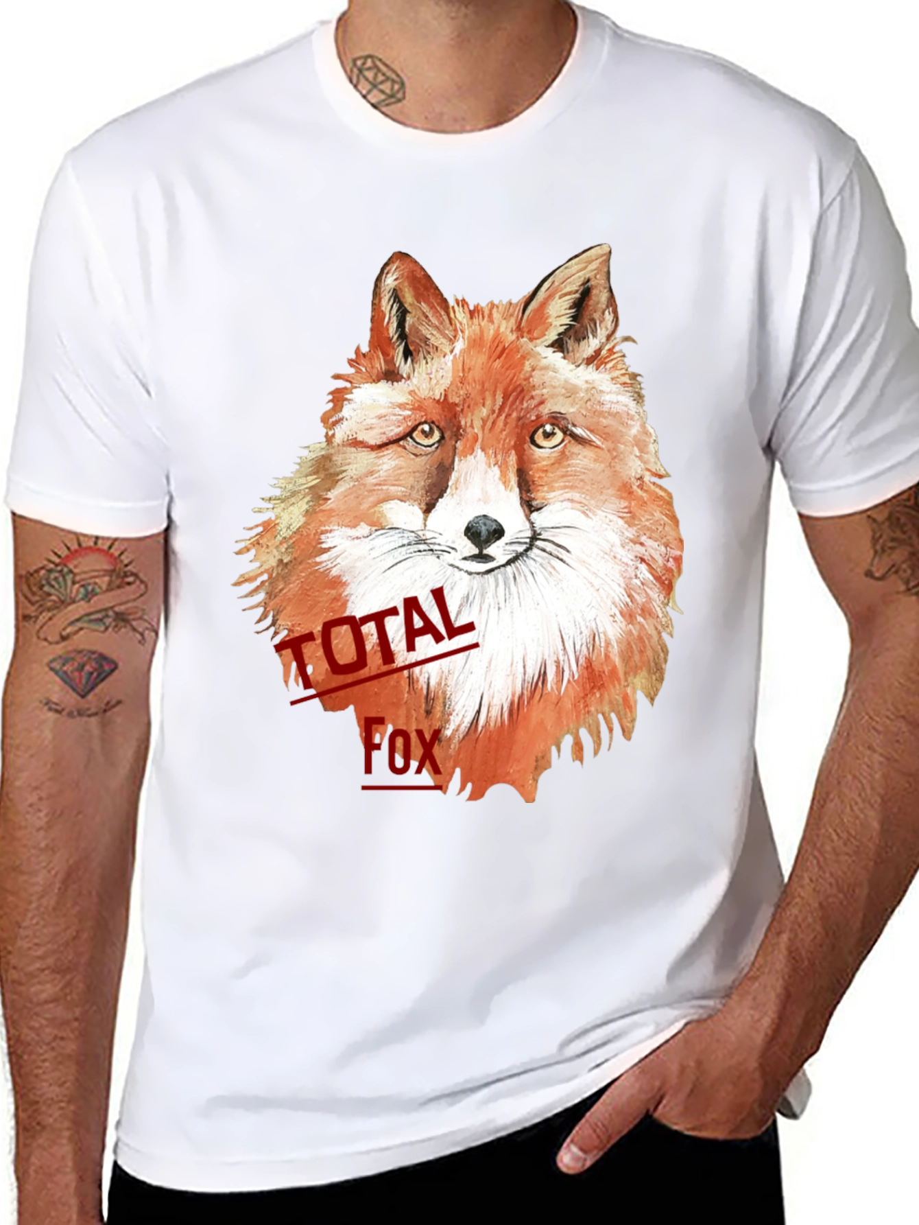 Total Fox Graphic T-Shirt - Cool Animal Tee