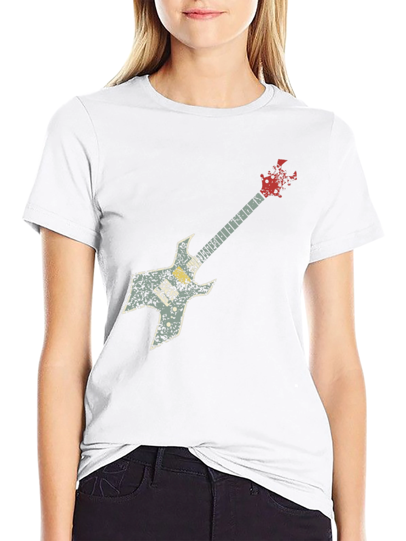 Guitar Graphic Tee - Rock Music Shirt