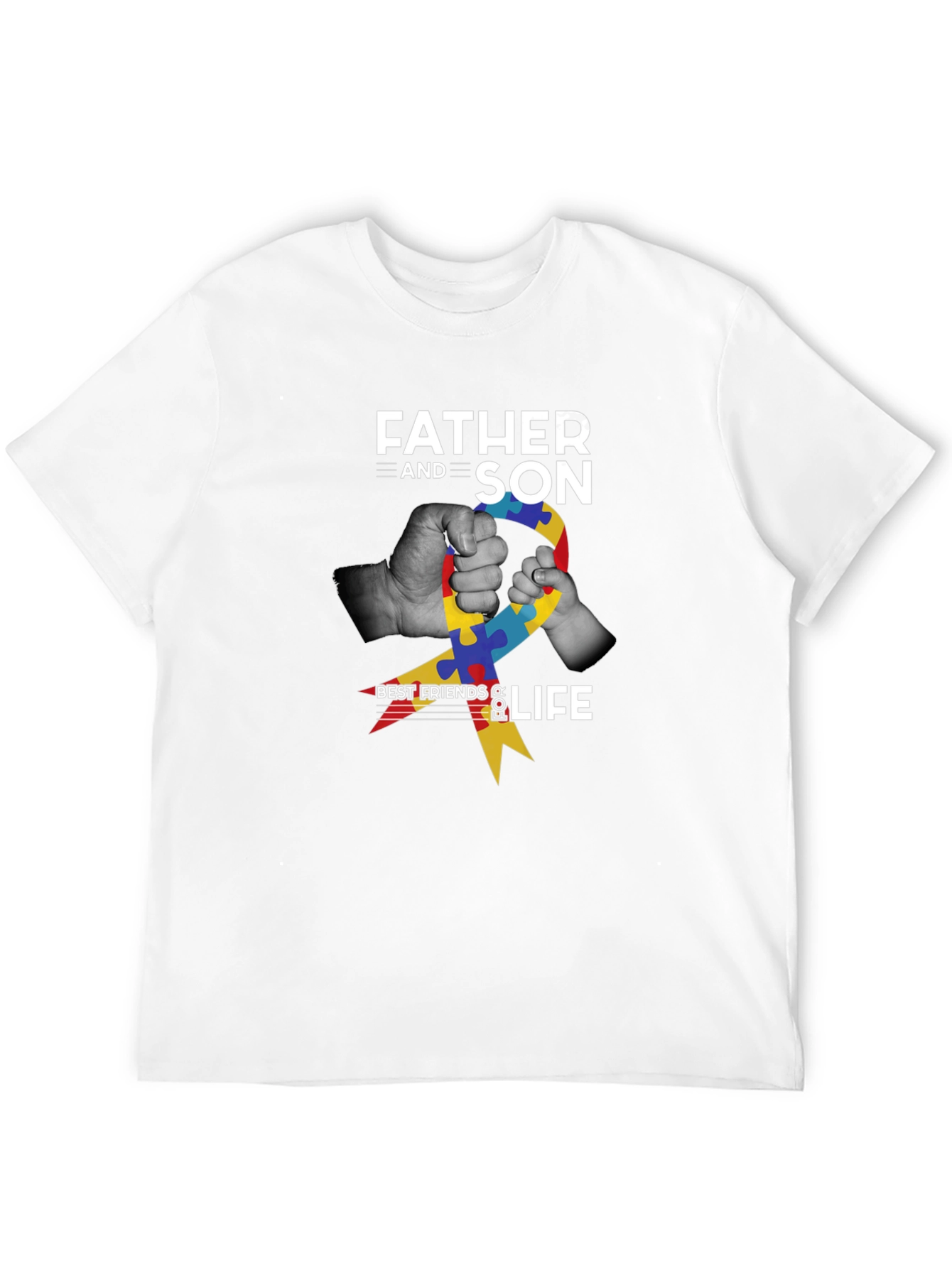 Father & Son Autism Awareness Graphic Tee