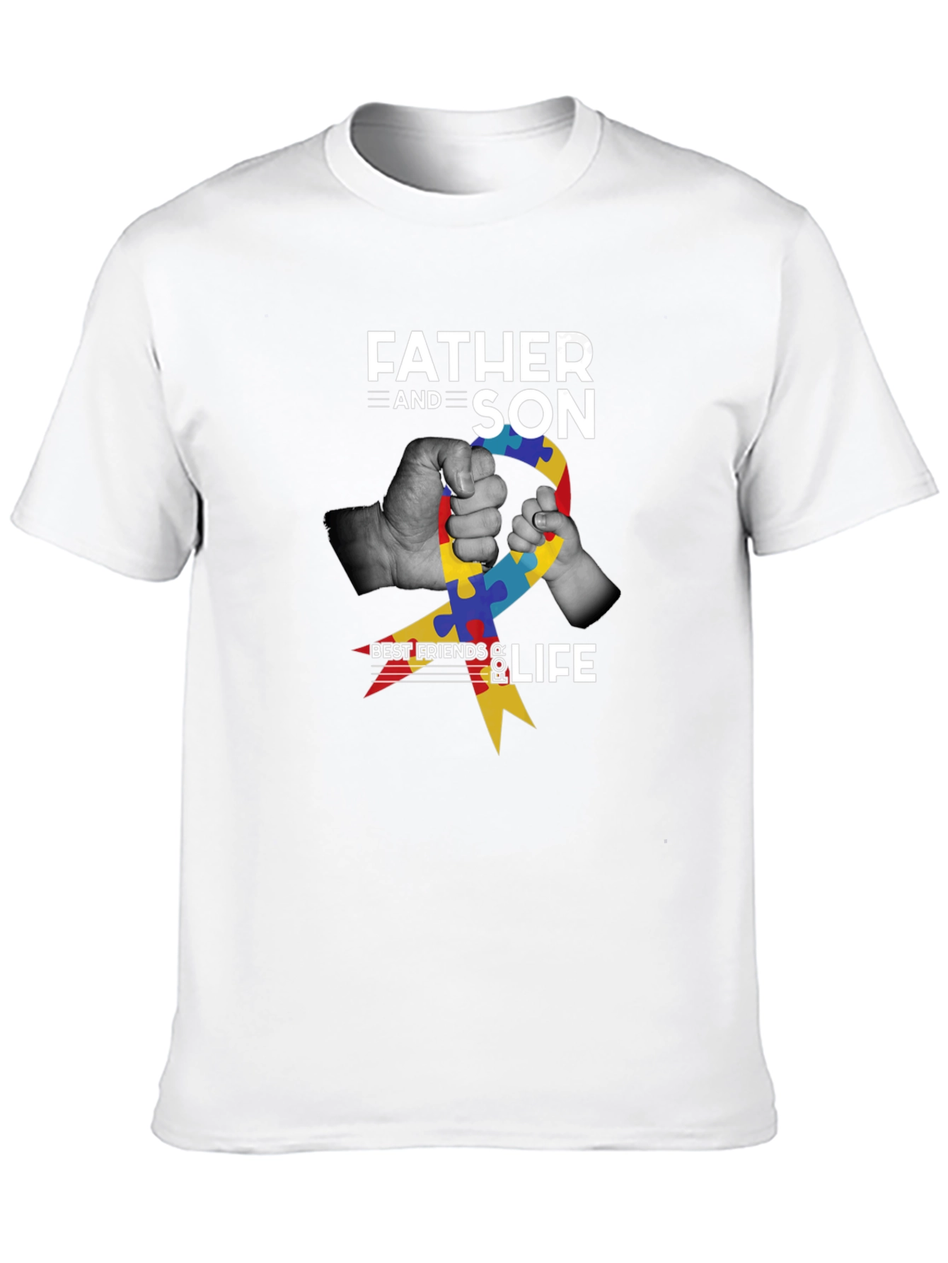 Father & Son Autism Awareness Graphic Tee