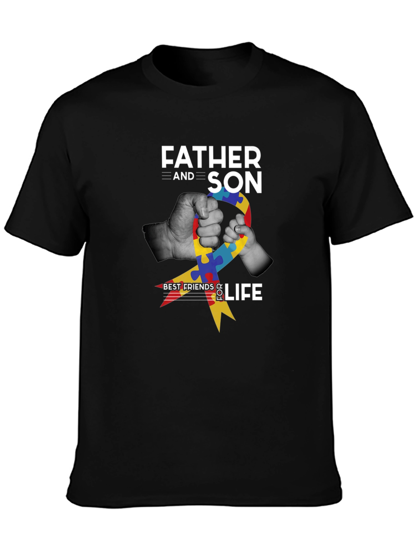 Father & Son Autism Awareness Graphic Tee