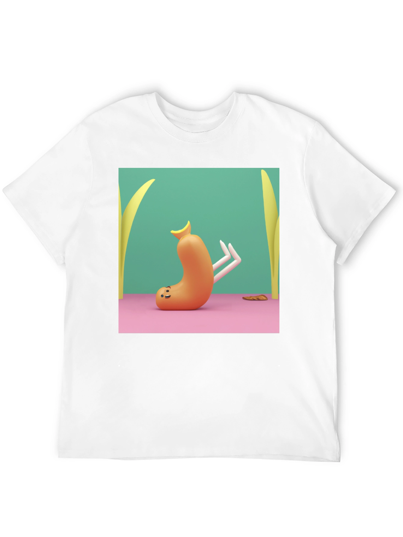 Cartoon Sausage Graphic Tee - Unique Style