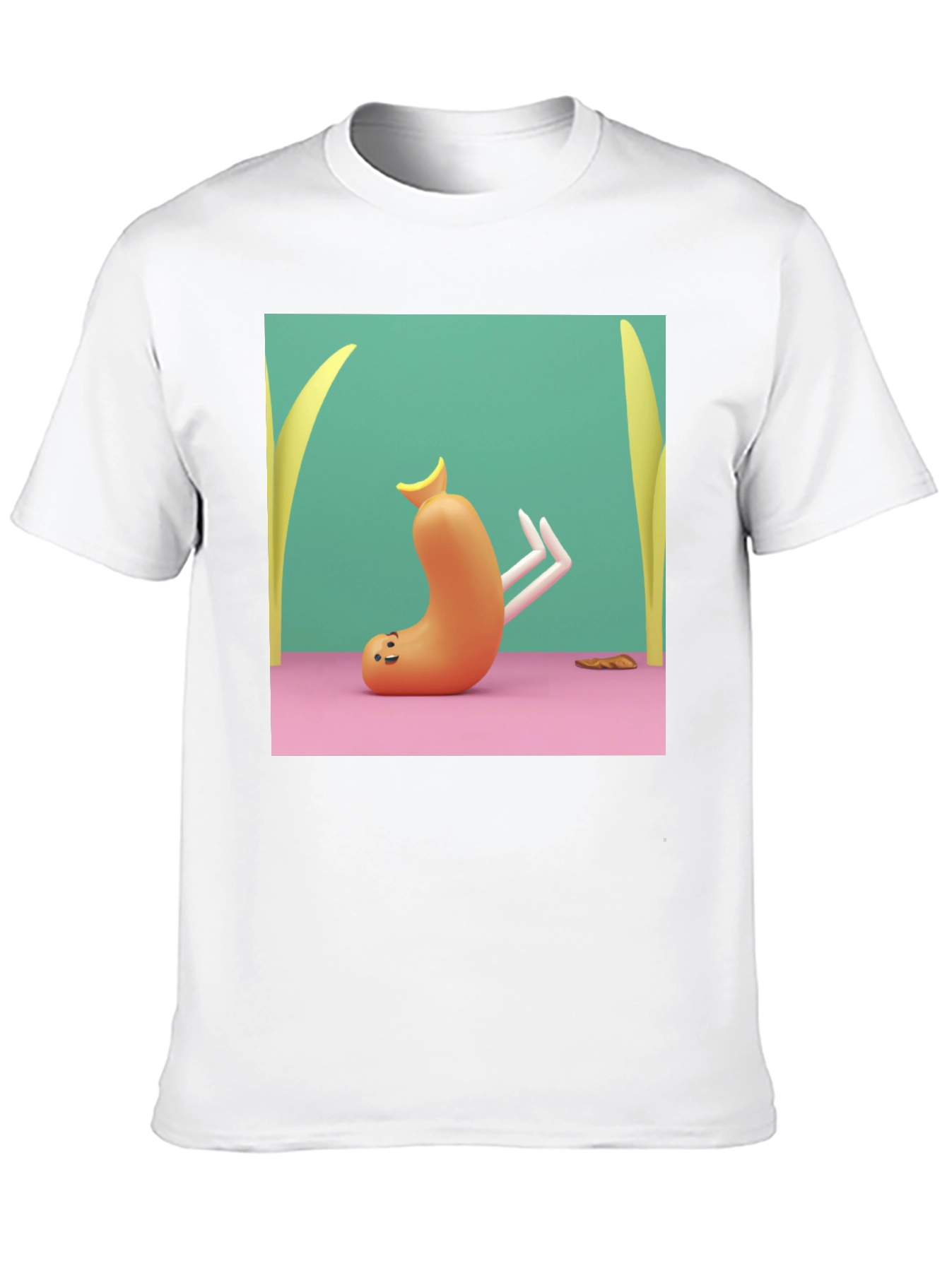 Cartoon Sausage Graphic Tee - Unique Style