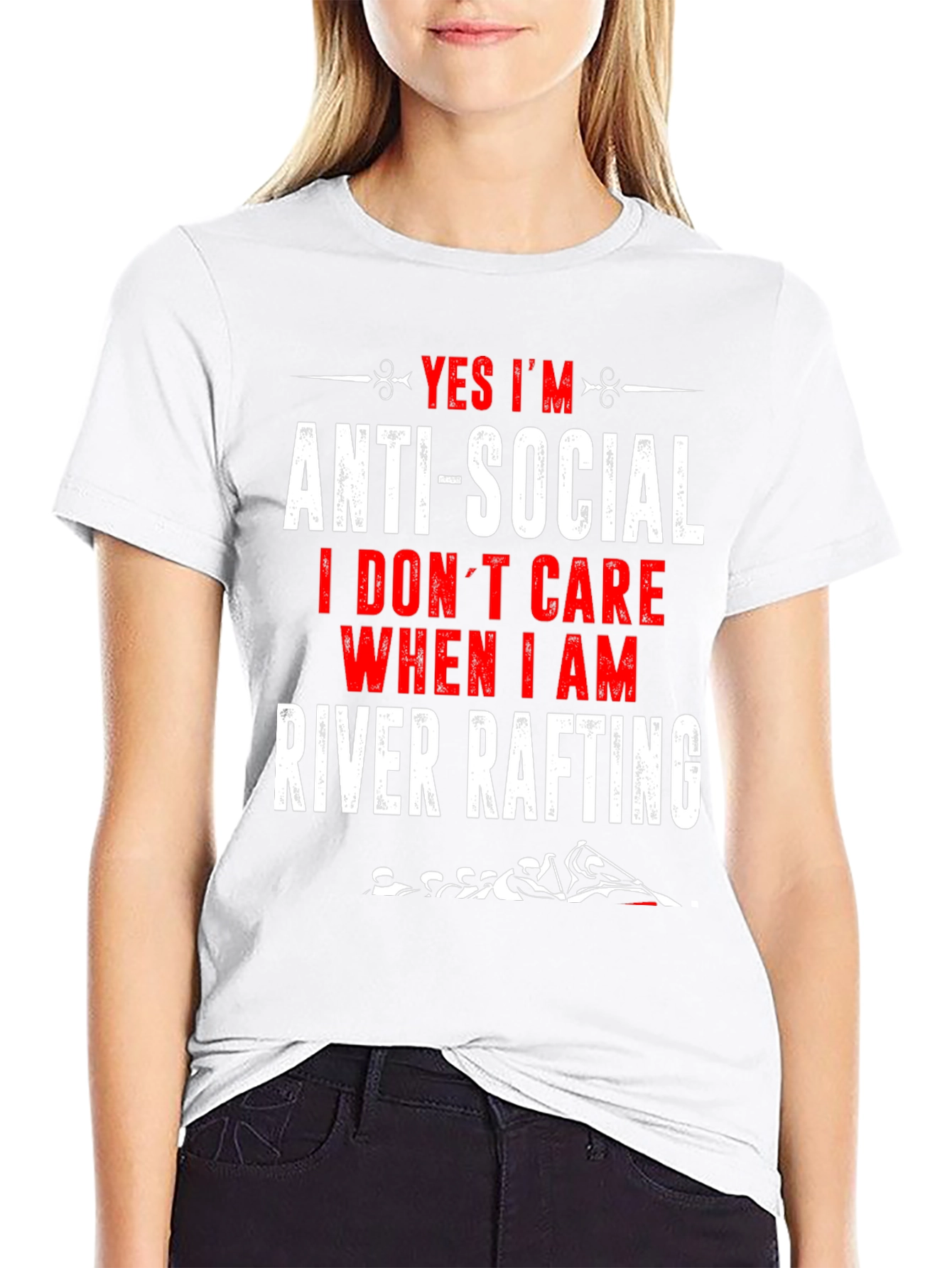 Anti-Social River Rafting Graphic T-Shirt