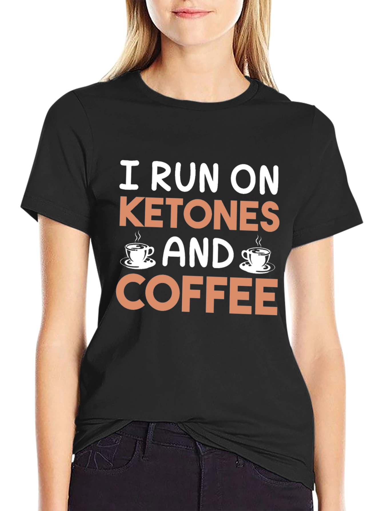 Ketones and Coffee Black Graphic Tee