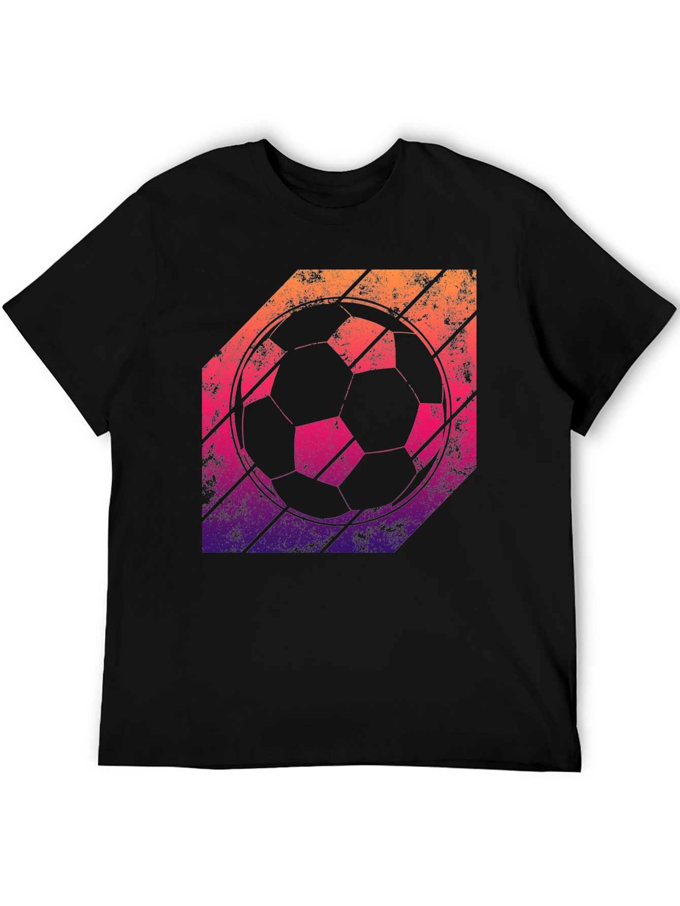 Retro Soccer Ball Graphic T-Shirt