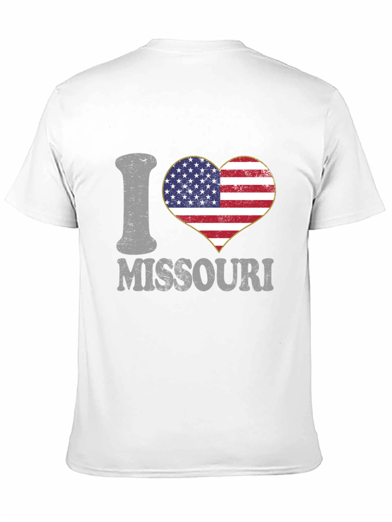 I Heart Missouri Patriotic Graphic T-Shirt