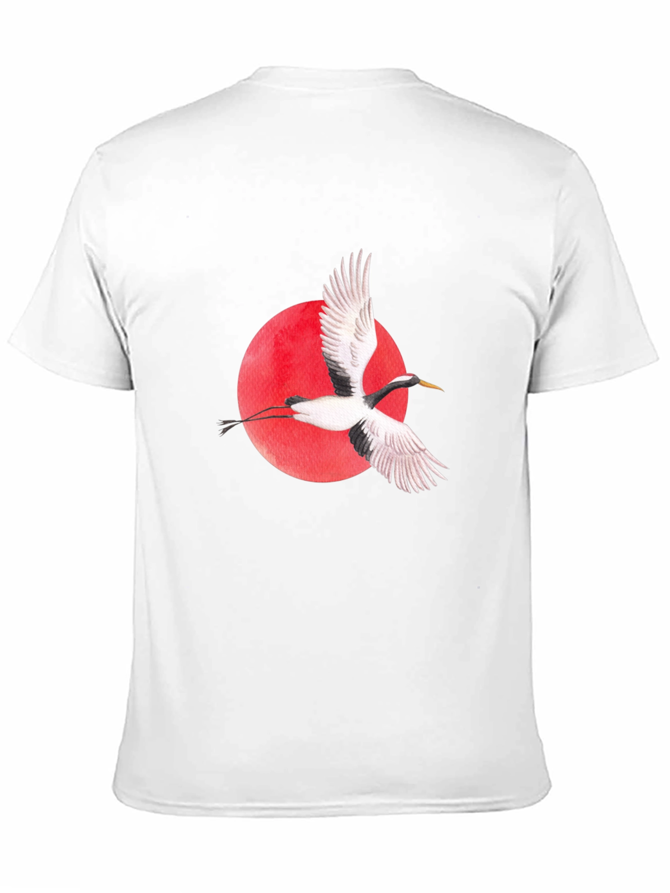 Crane Graphic Black T-Shirt