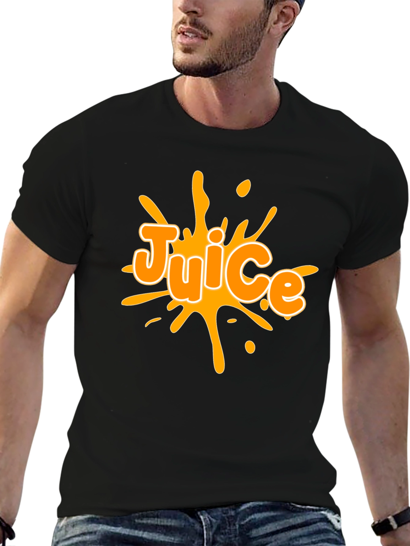 Juice Graphic Black T-Shirt