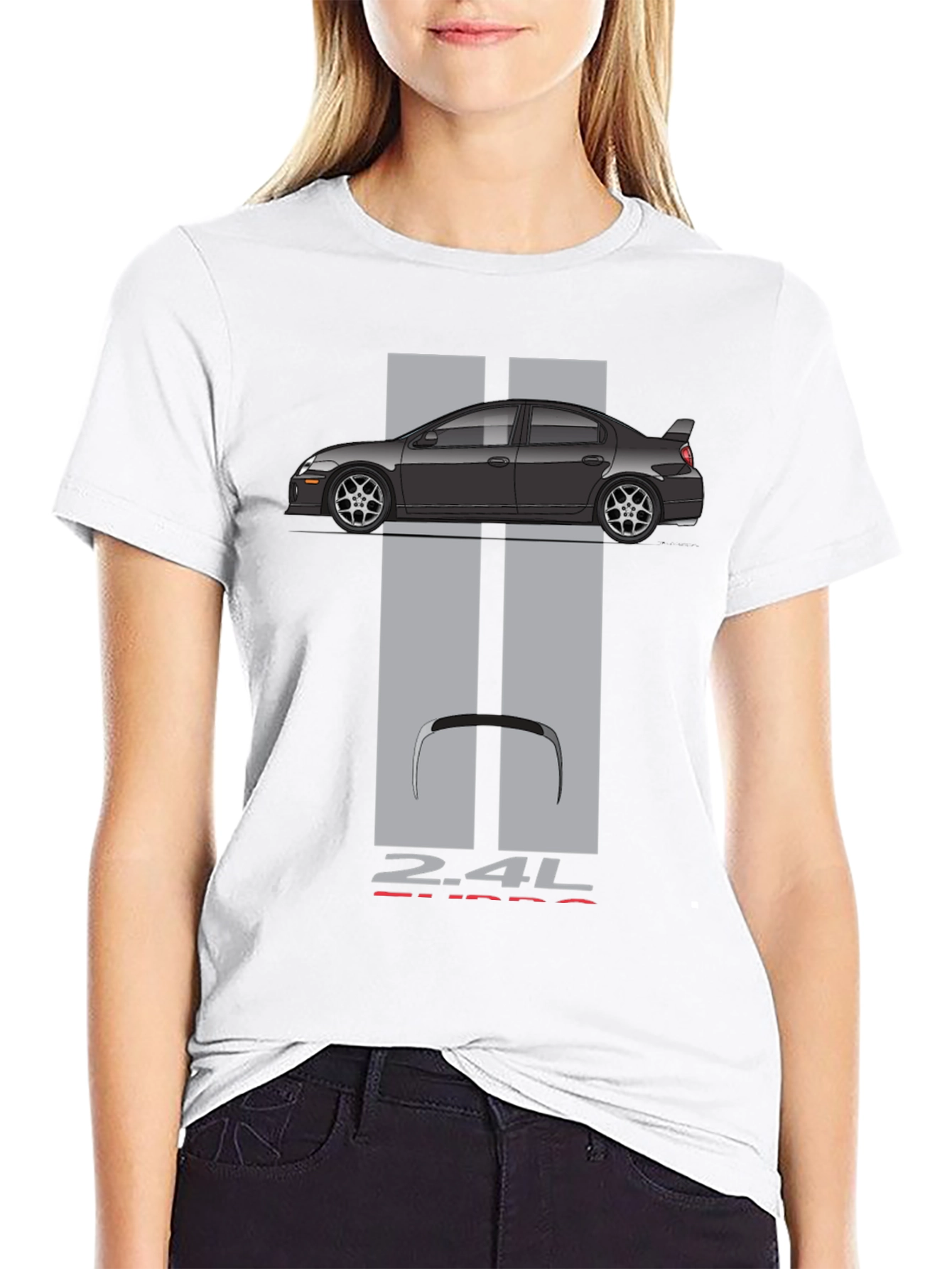 2.4L Turbo Car Graphic Tee - Automotive Enthusiast