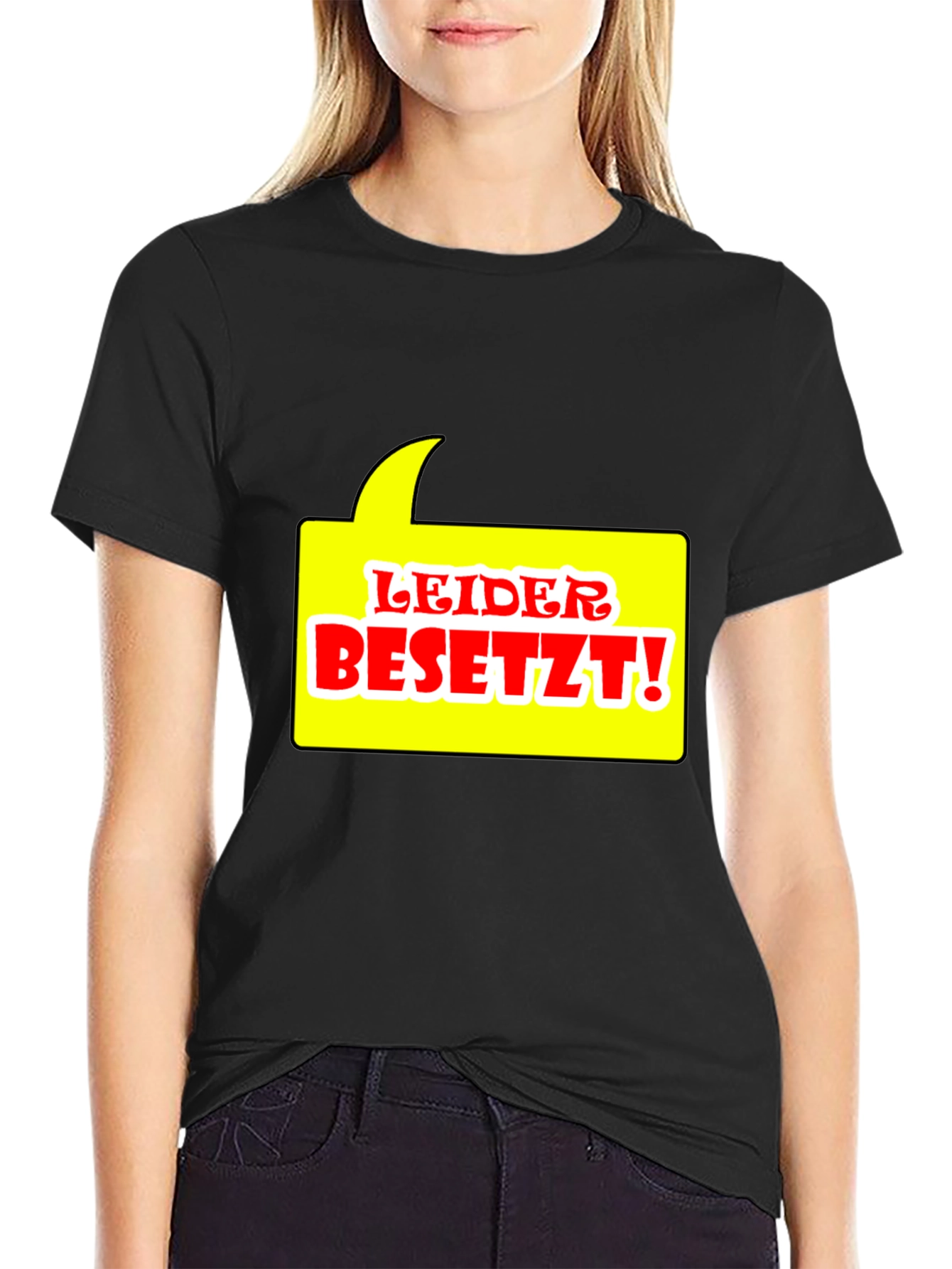 Leider Besetzt! Graphic Tee - Black