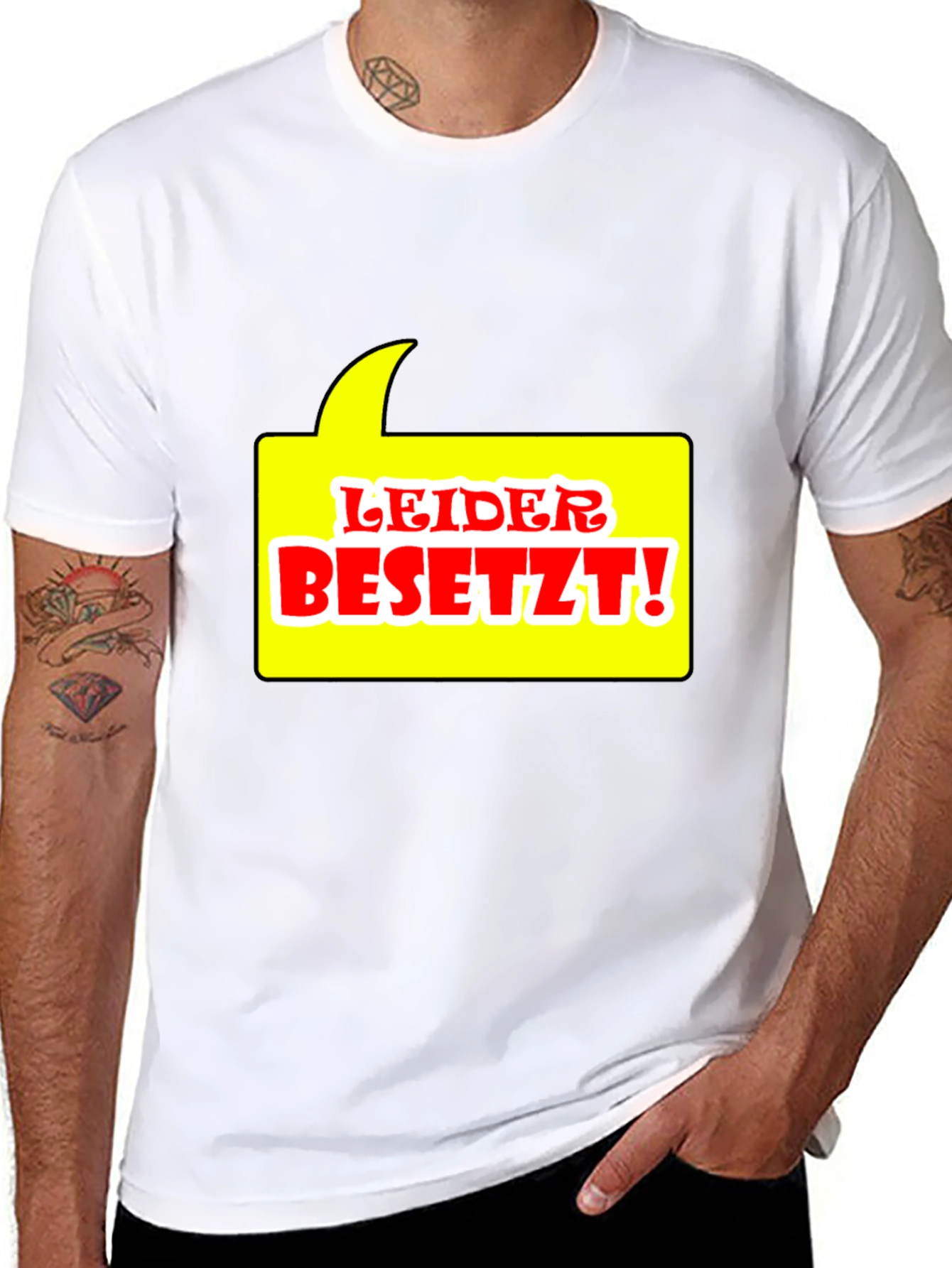 Leider Besetzt! Graphic Tee - Black