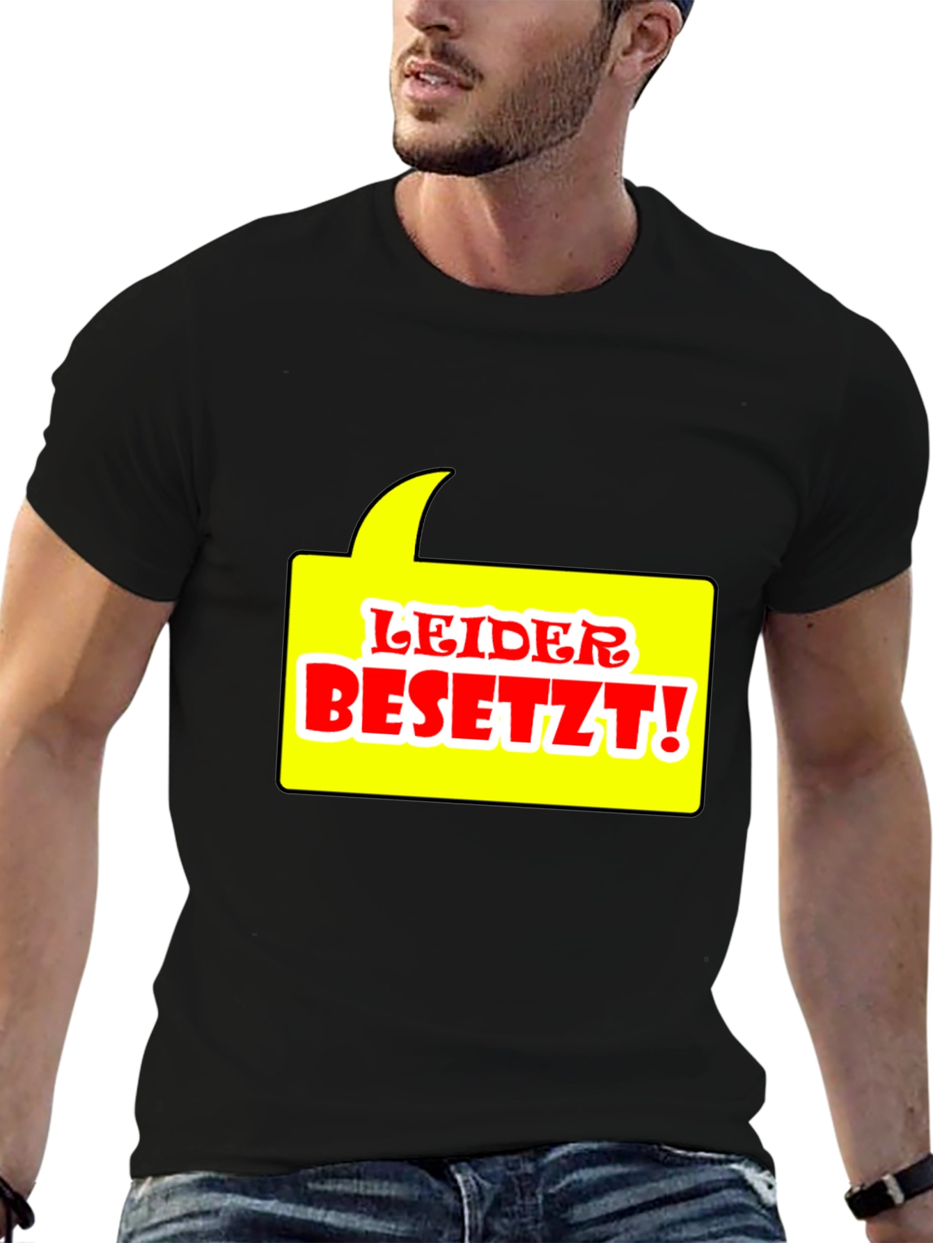 Leider Besetzt! Graphic Tee - Black