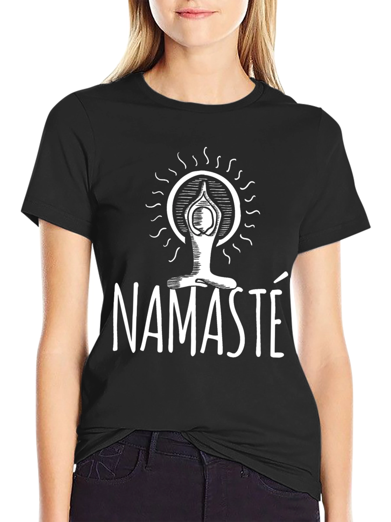 Namaste Yoga Meditation T-Shirt - Relaxed Fit