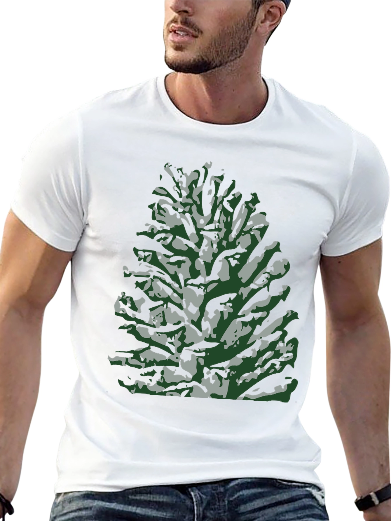 Abstract Tree Print Tee - Stylish & Unique Design