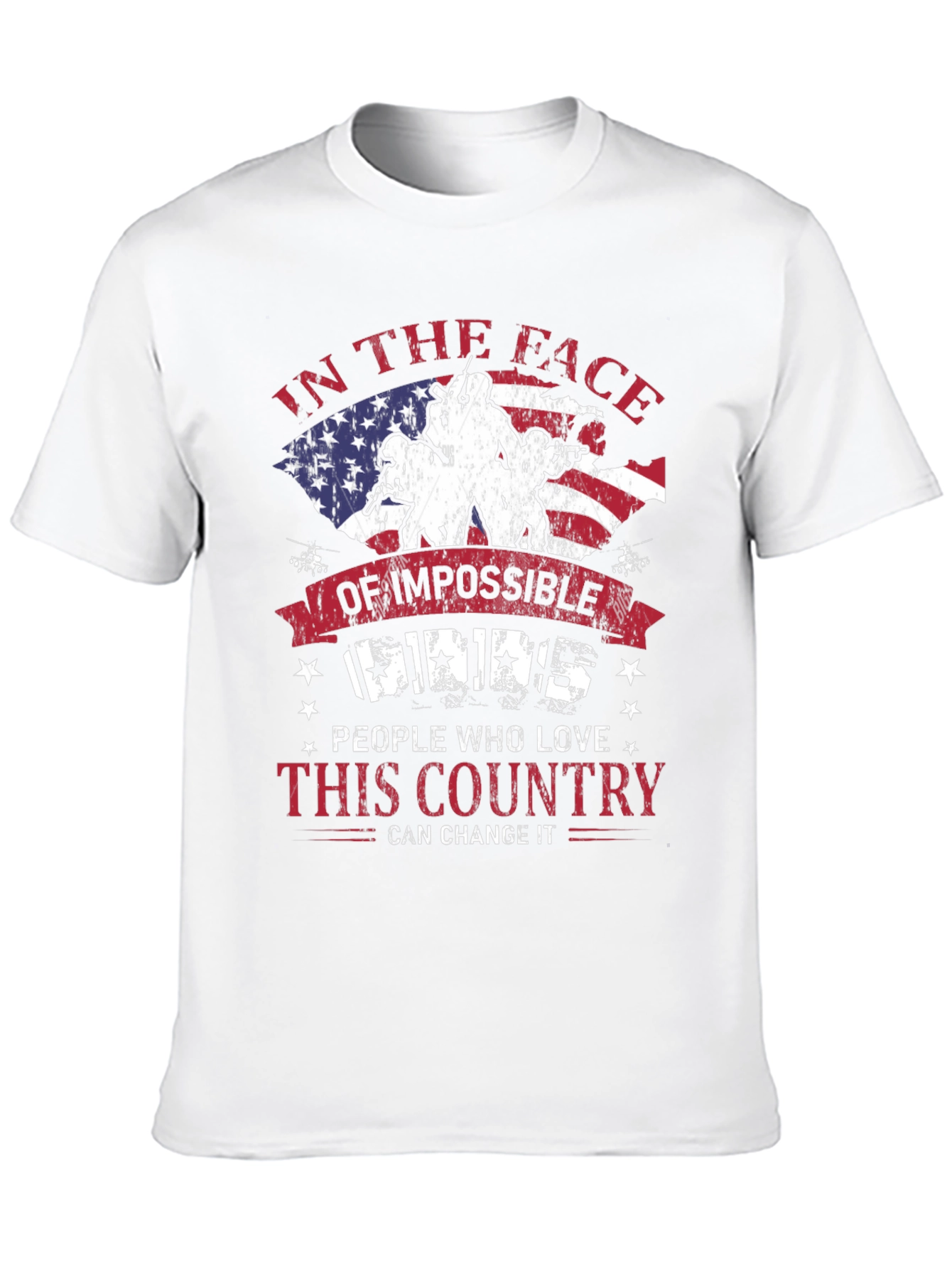 Patriotic T-Shirt: Impossible Odds American Pride