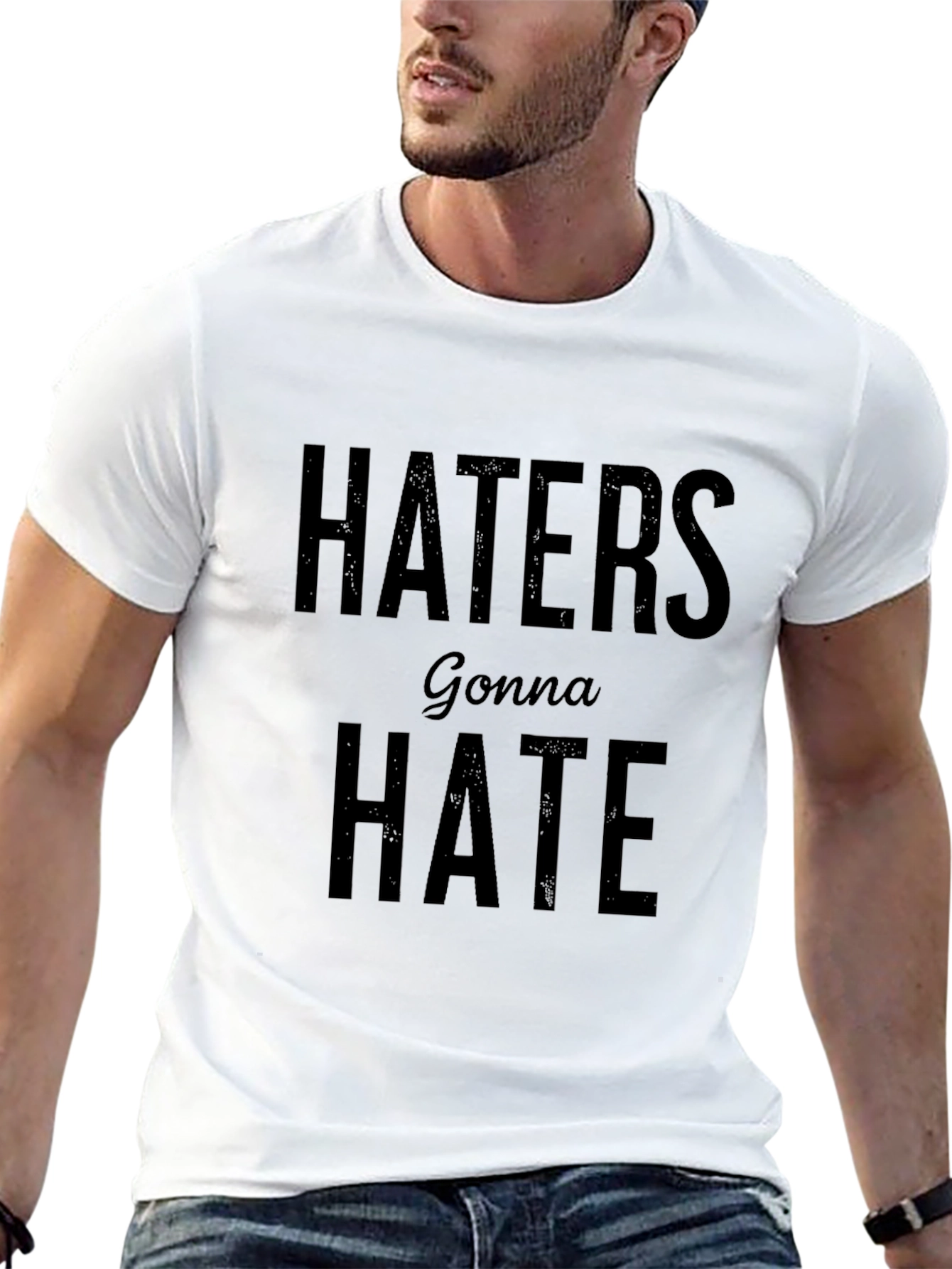 Haters Gonna Hate Black Graphic Tee