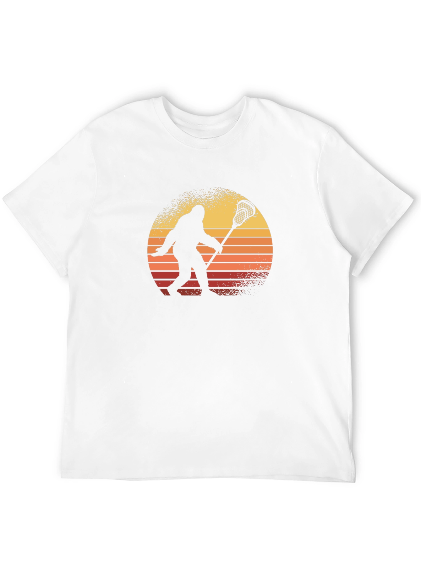 Bigfoot Lacrosse Sunset Graphic T-Shirt