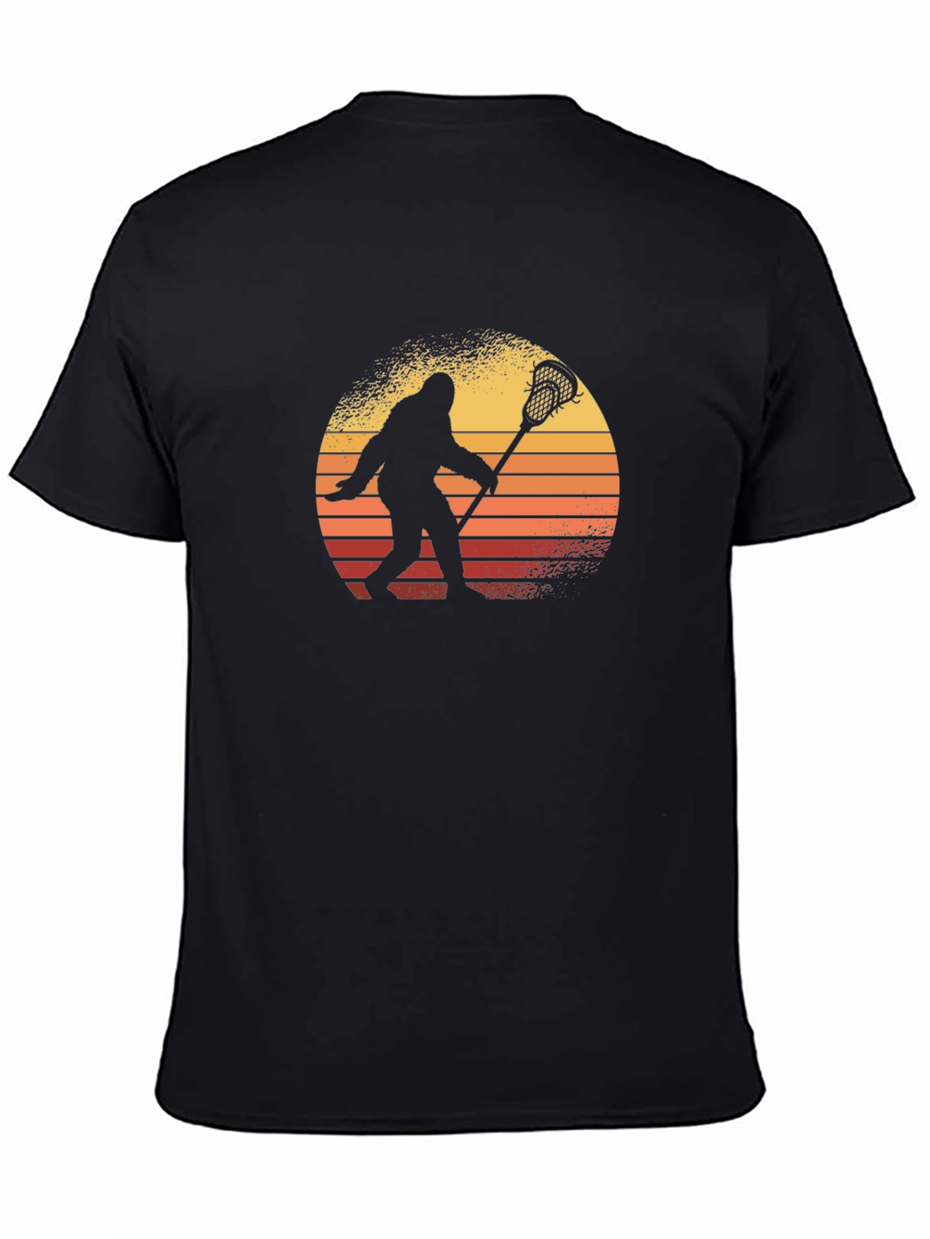 Bigfoot Lacrosse Sunset Graphic T-Shirt