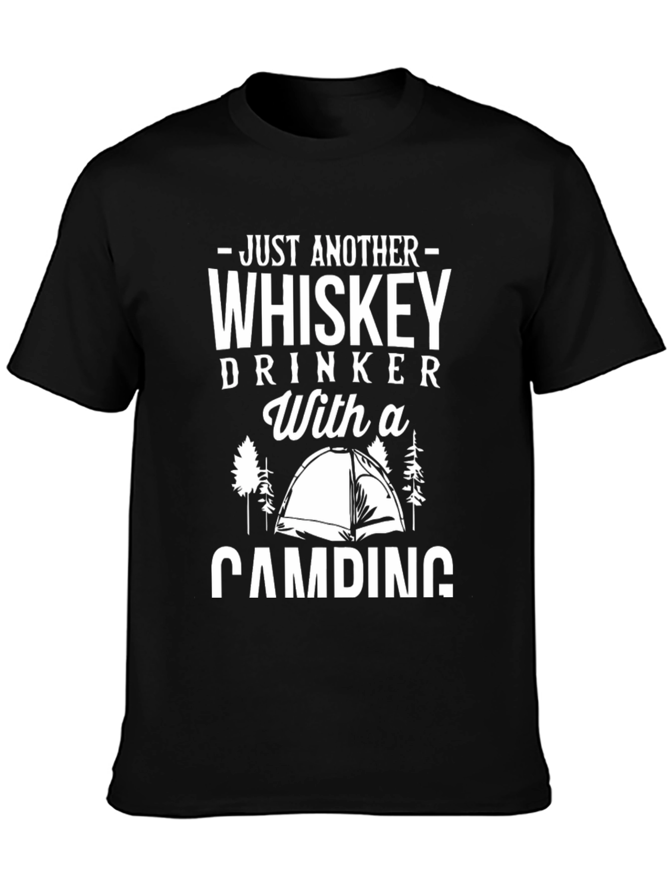 Whiskey Drinker Camping T-Shirt