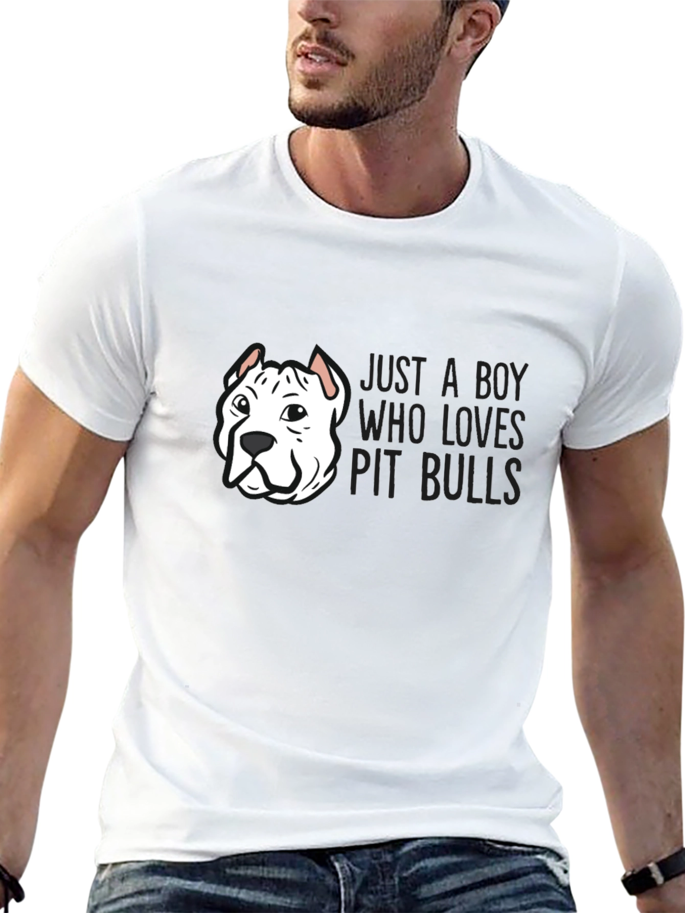 Just a Boy Who Loves Pit Bulls T-Shirt