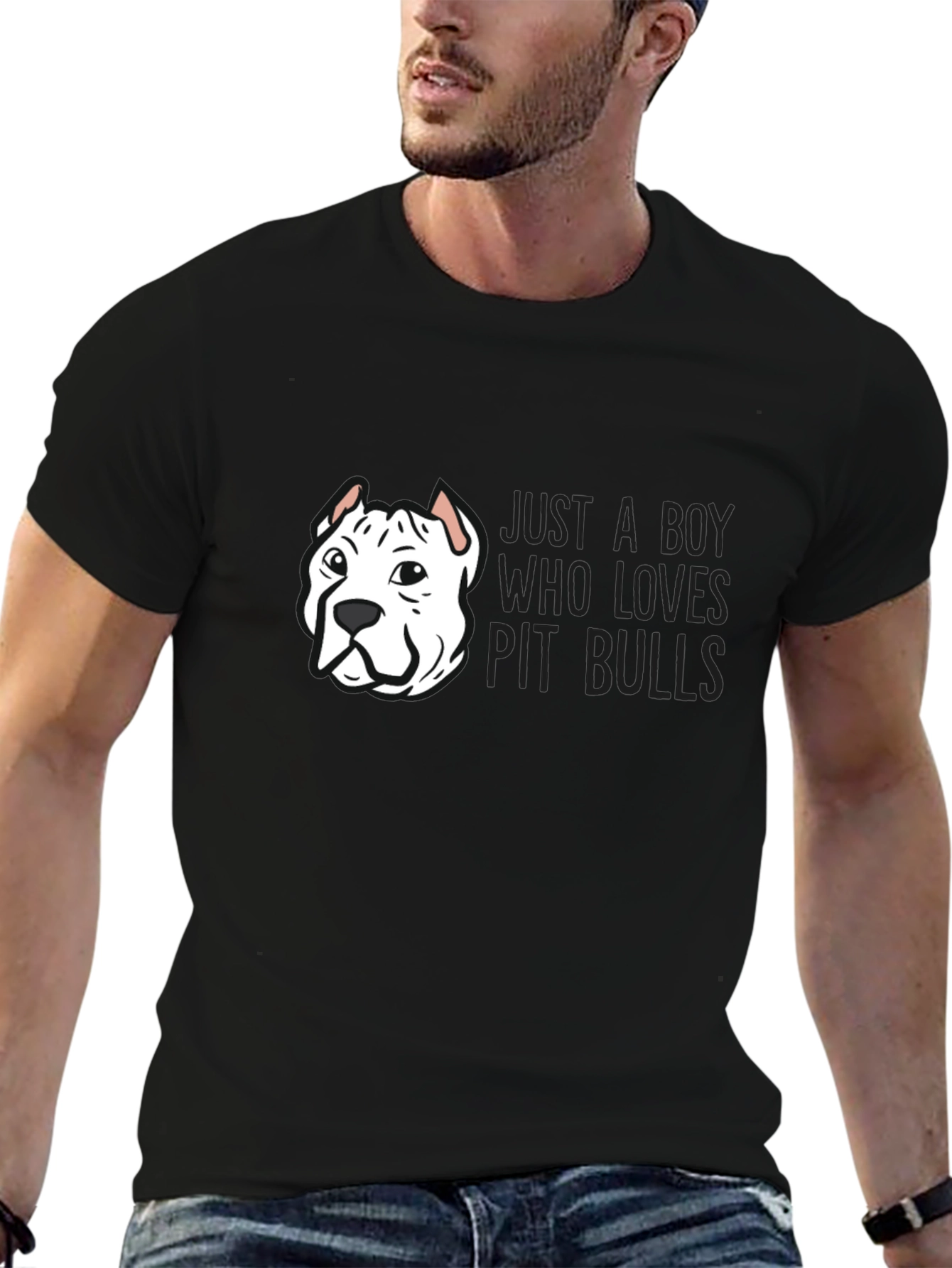Just a Boy Who Loves Pit Bulls T-Shirt