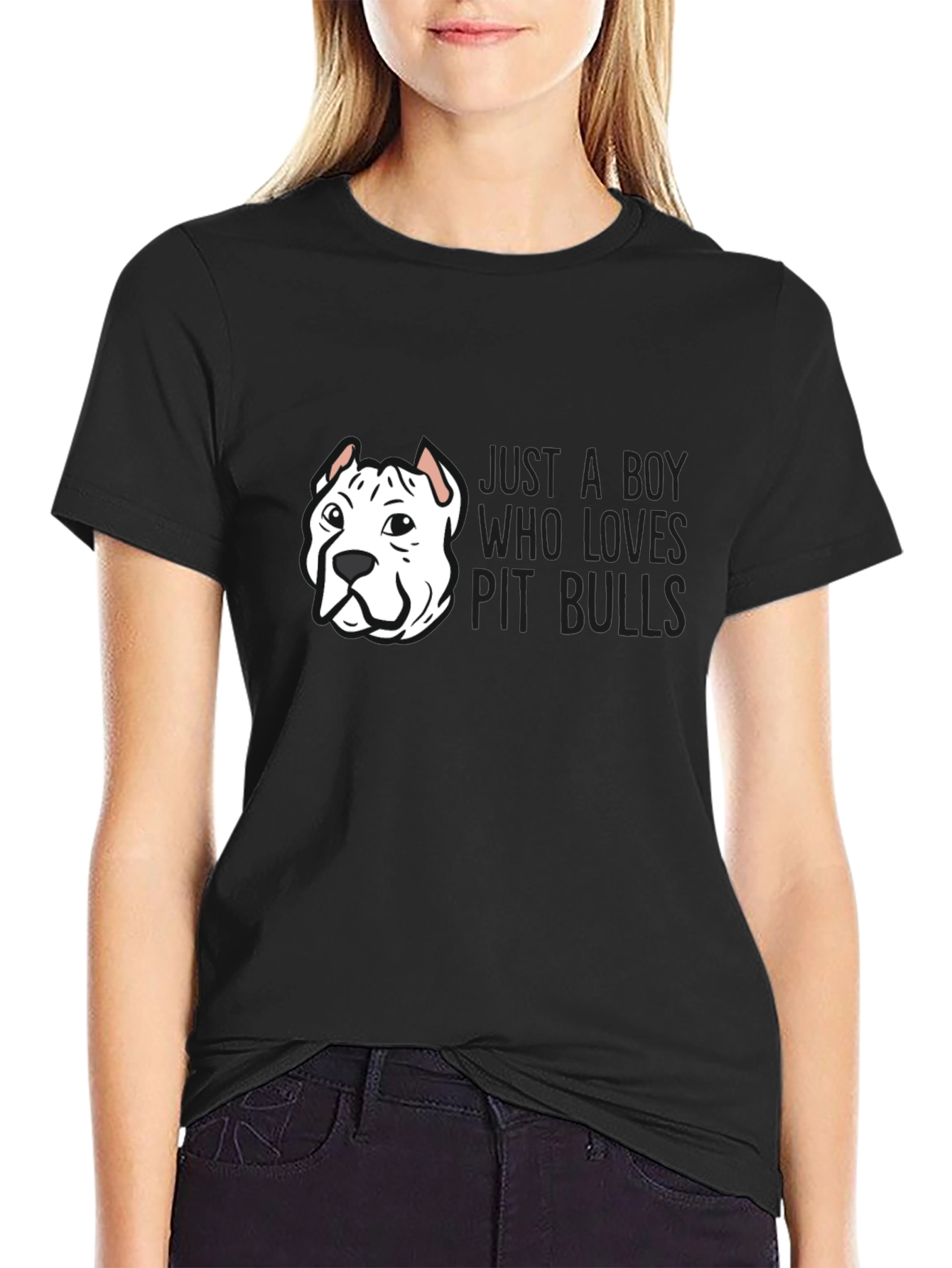 Just a Boy Who Loves Pit Bulls T-Shirt