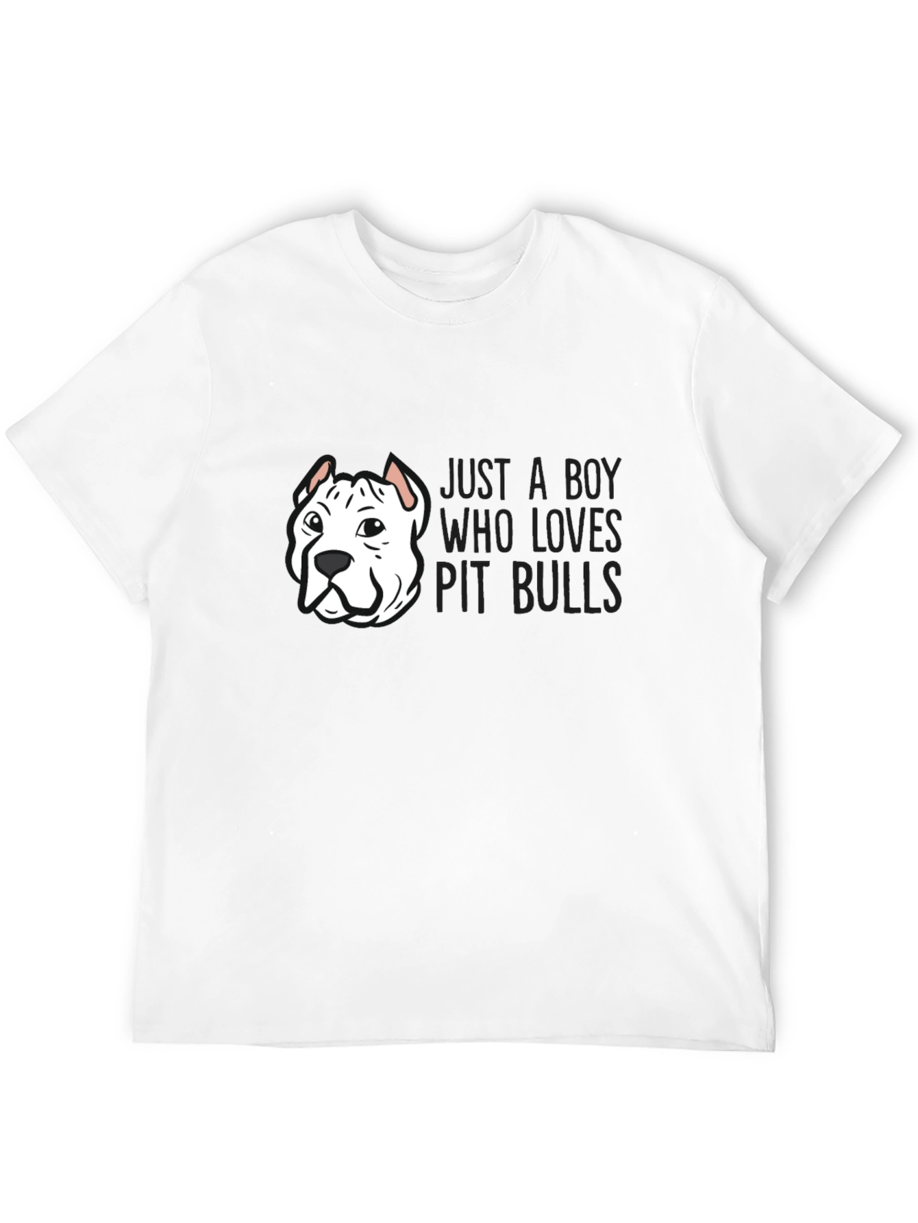 Just a Boy Who Loves Pit Bulls T-Shirt