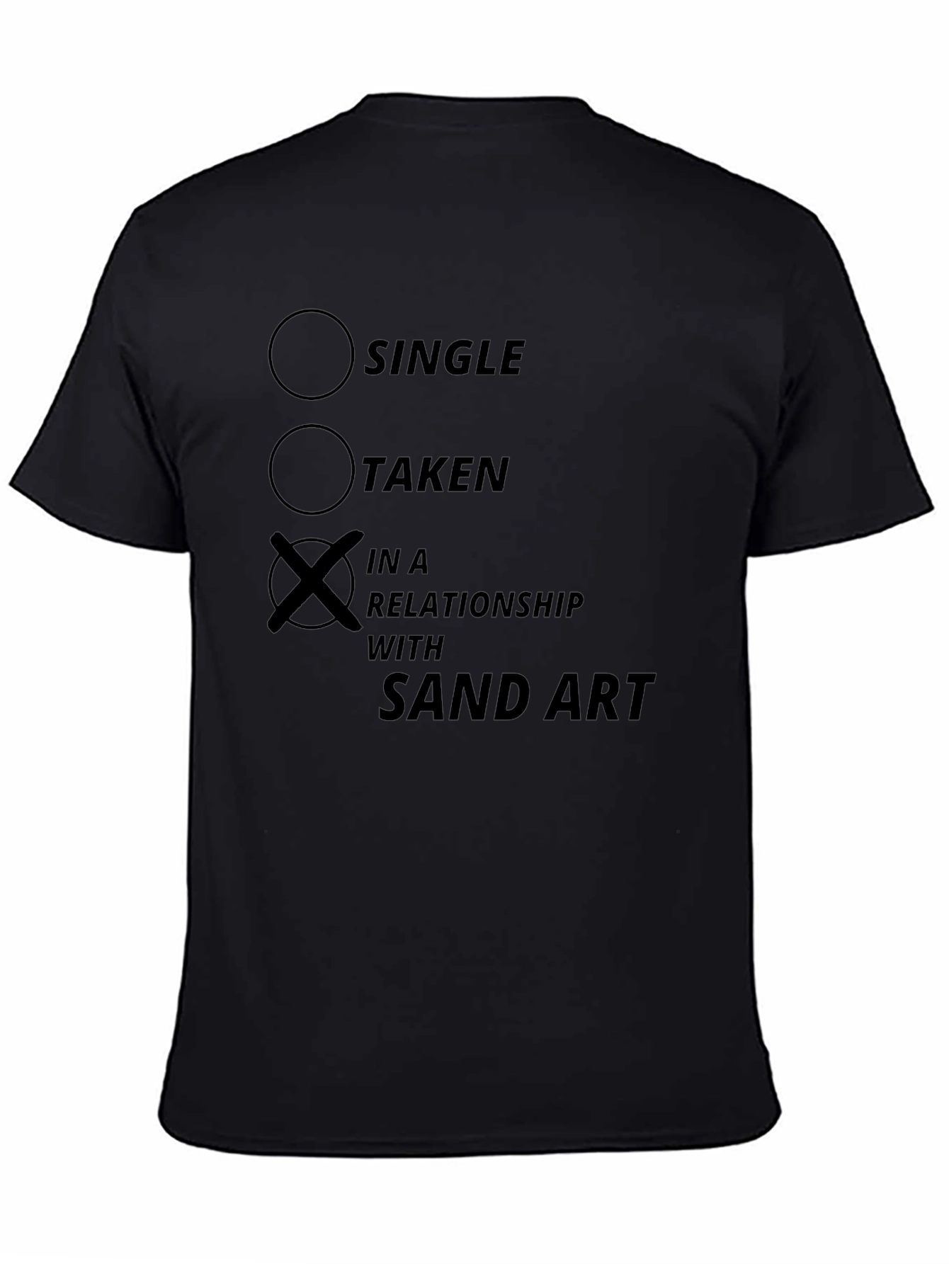 Sand Art Relationship T-Shirt - Novelty Graphic Tee