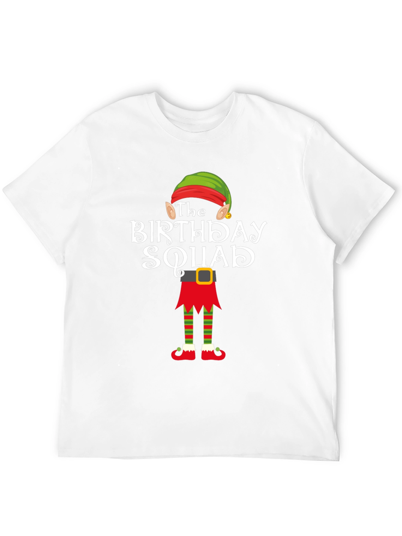 Birthday Squad Elf T-Shirt - Holiday Party Tee