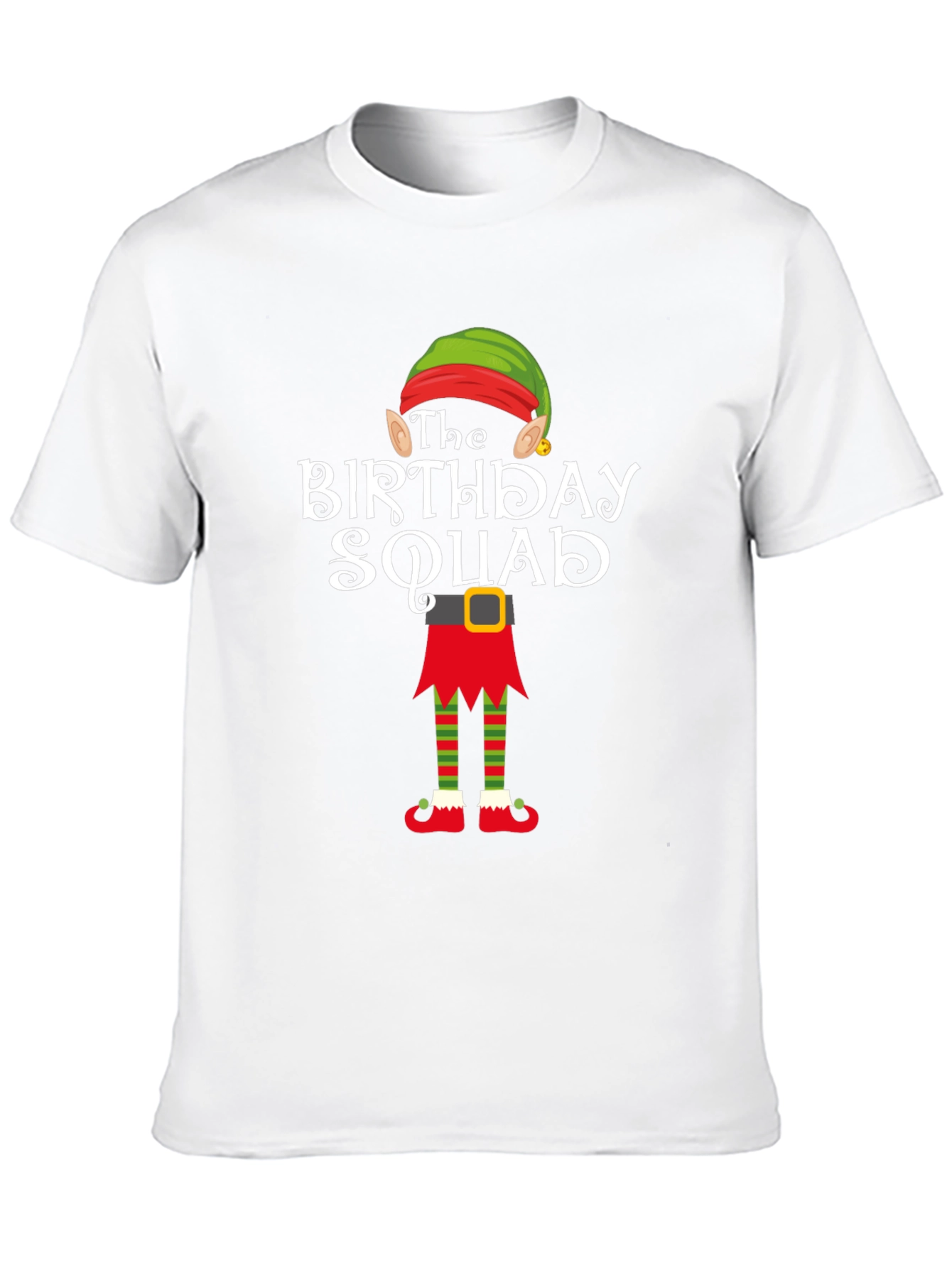 Birthday Squad Elf T-Shirt - Holiday Party Tee