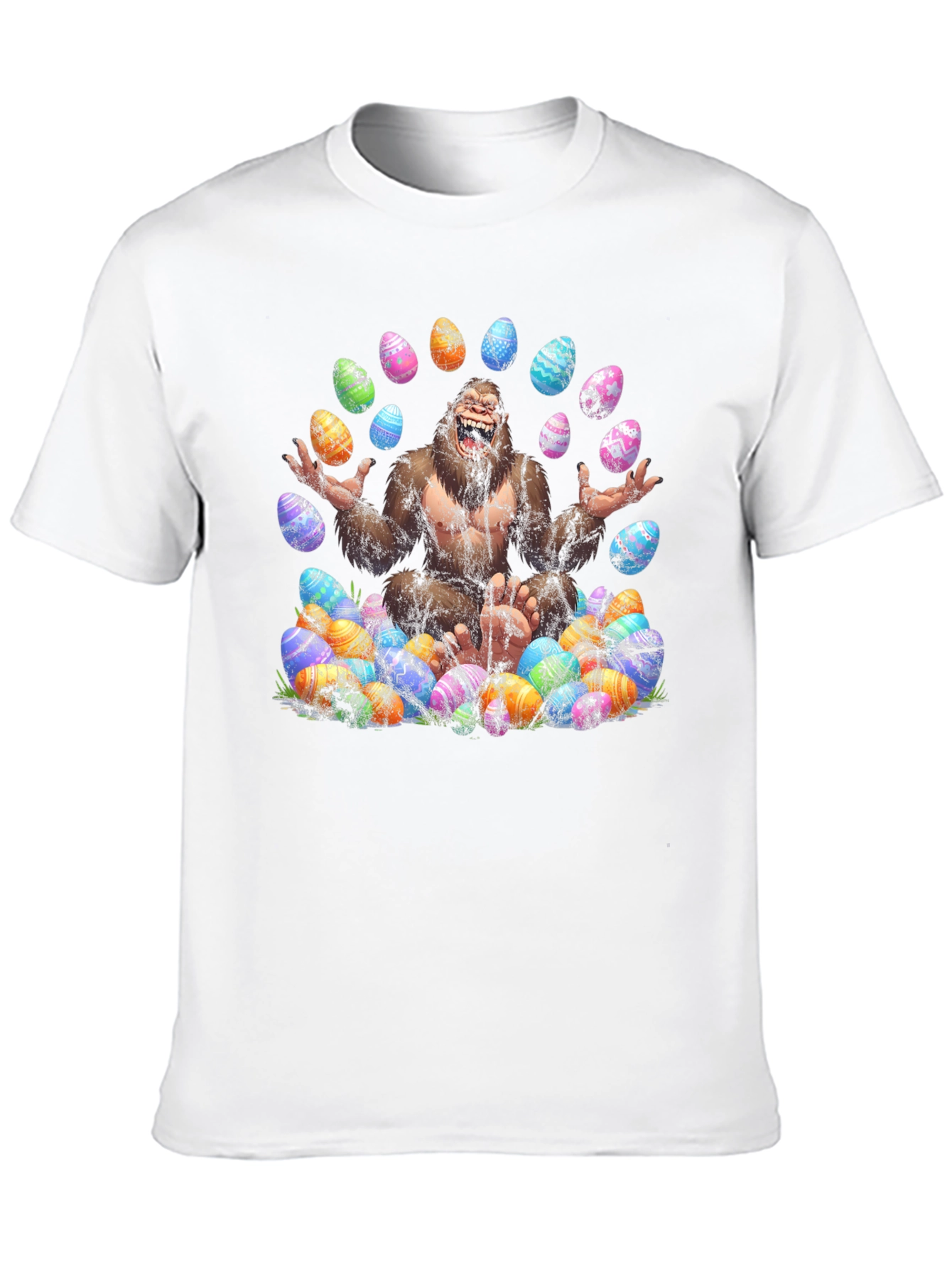Bigfoot Easter Egg T-Shirt - Black