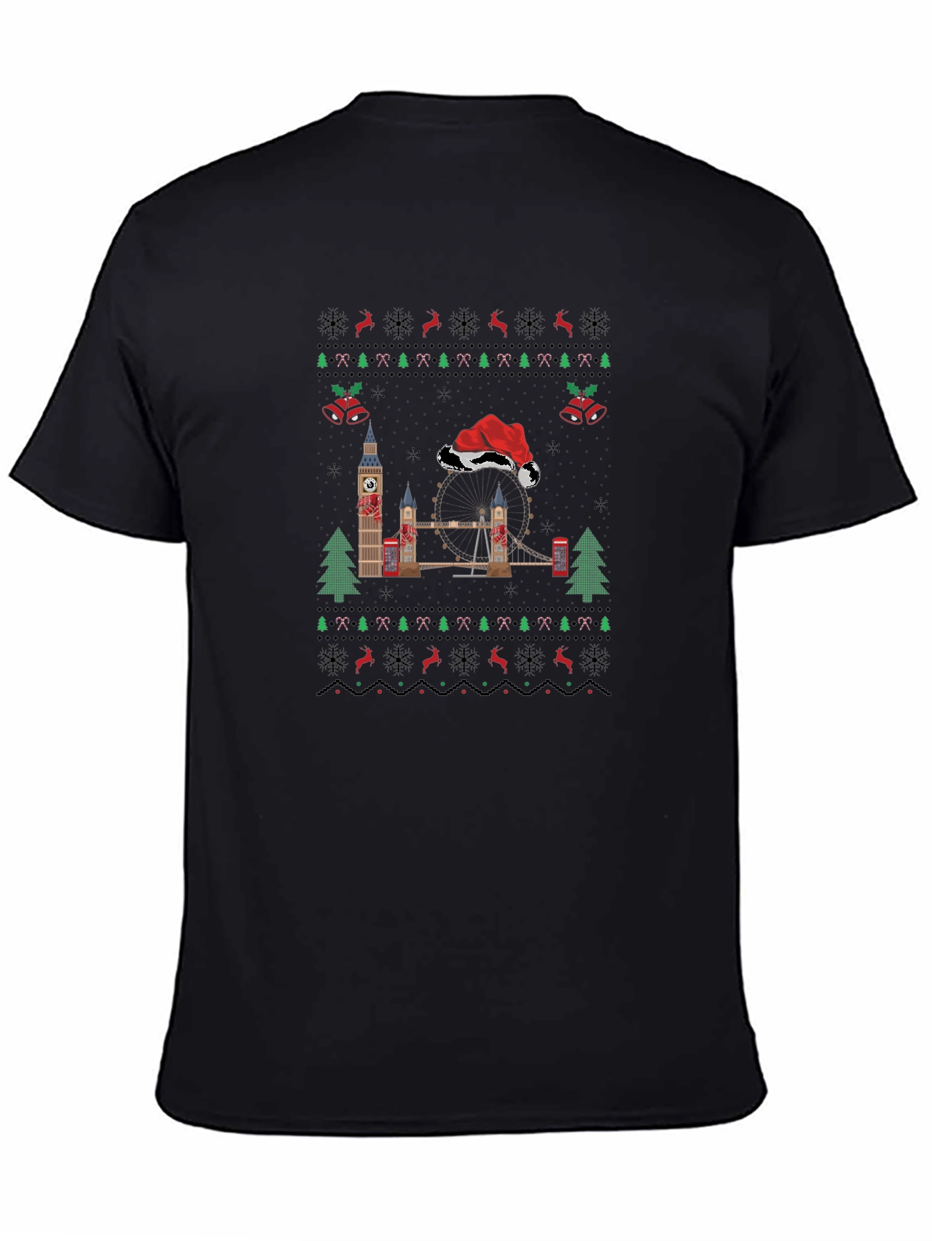 London Christmas Sweater T-Shirt